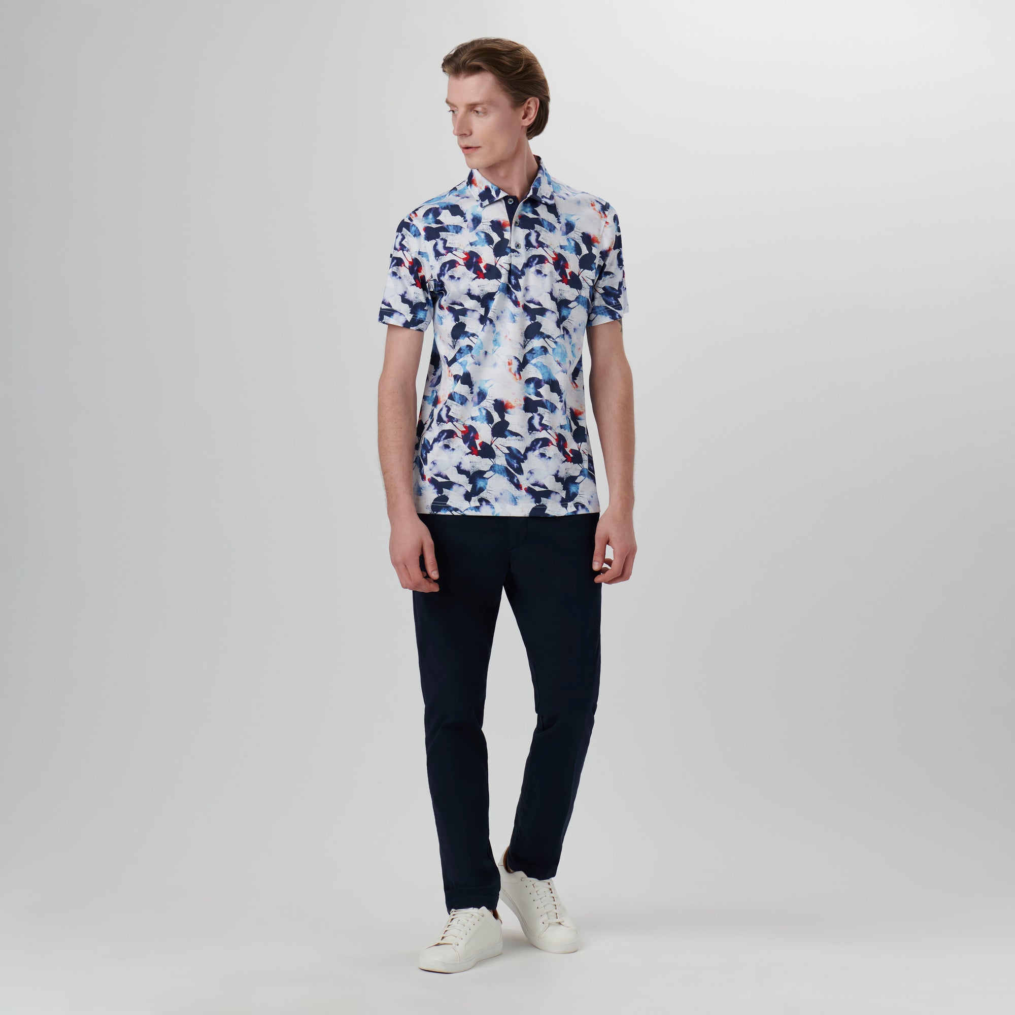 Hendrix Abstract Print Polo Shirt