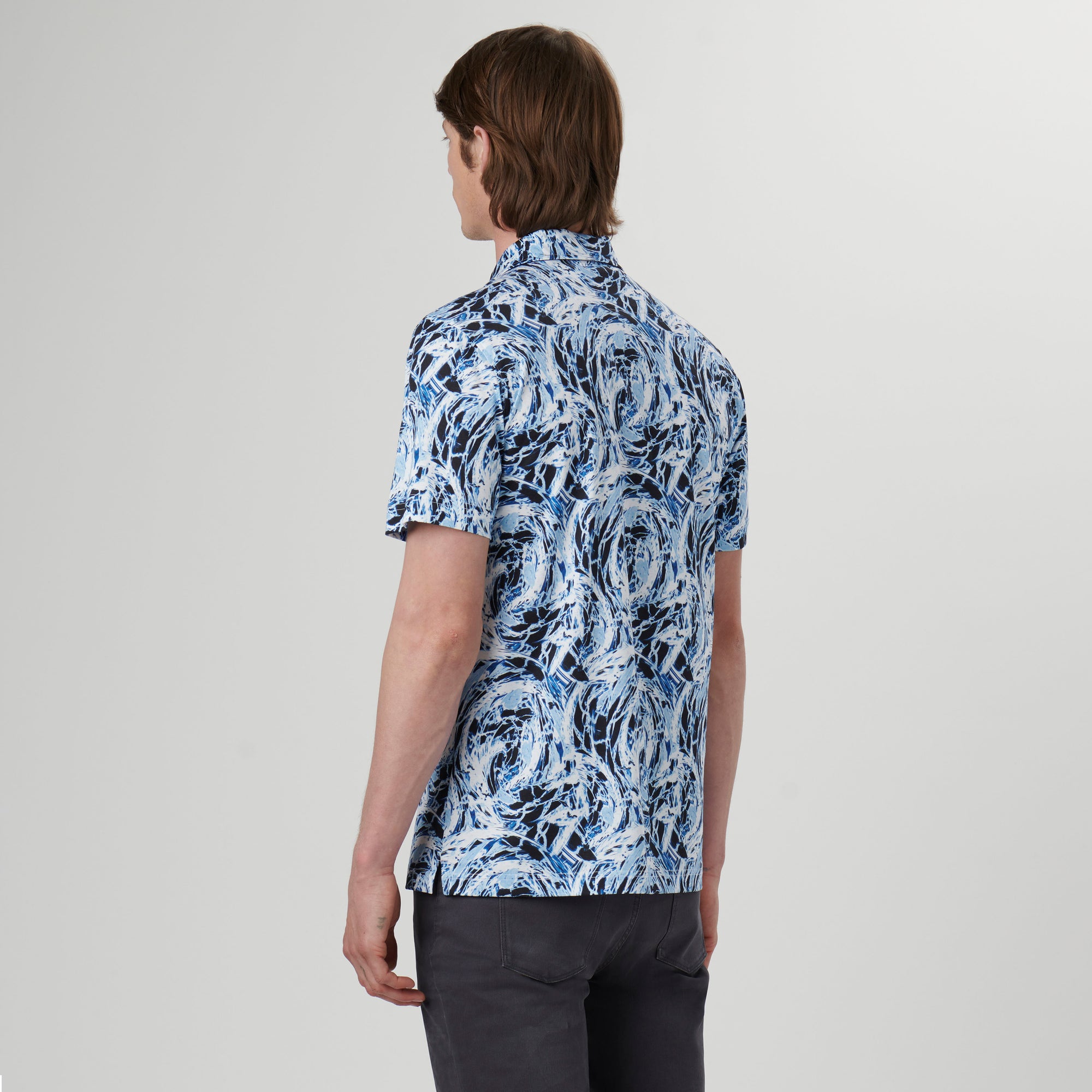 Hendrix Abstract Print Polo Shirt