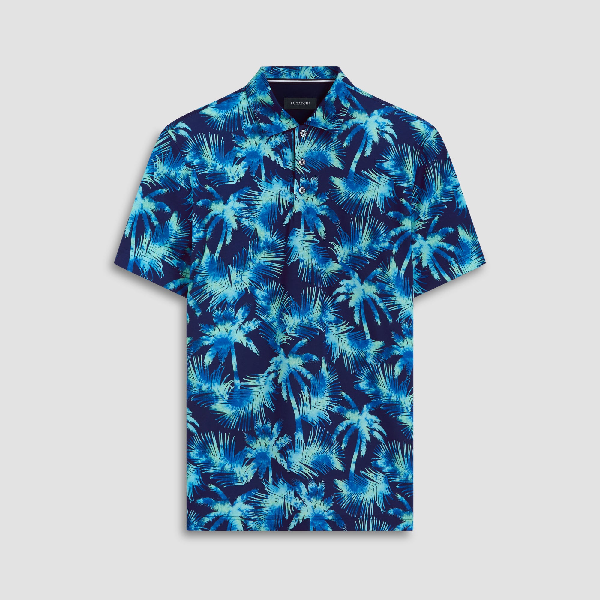 Hendrix Palm Tree Print Polo Shirt