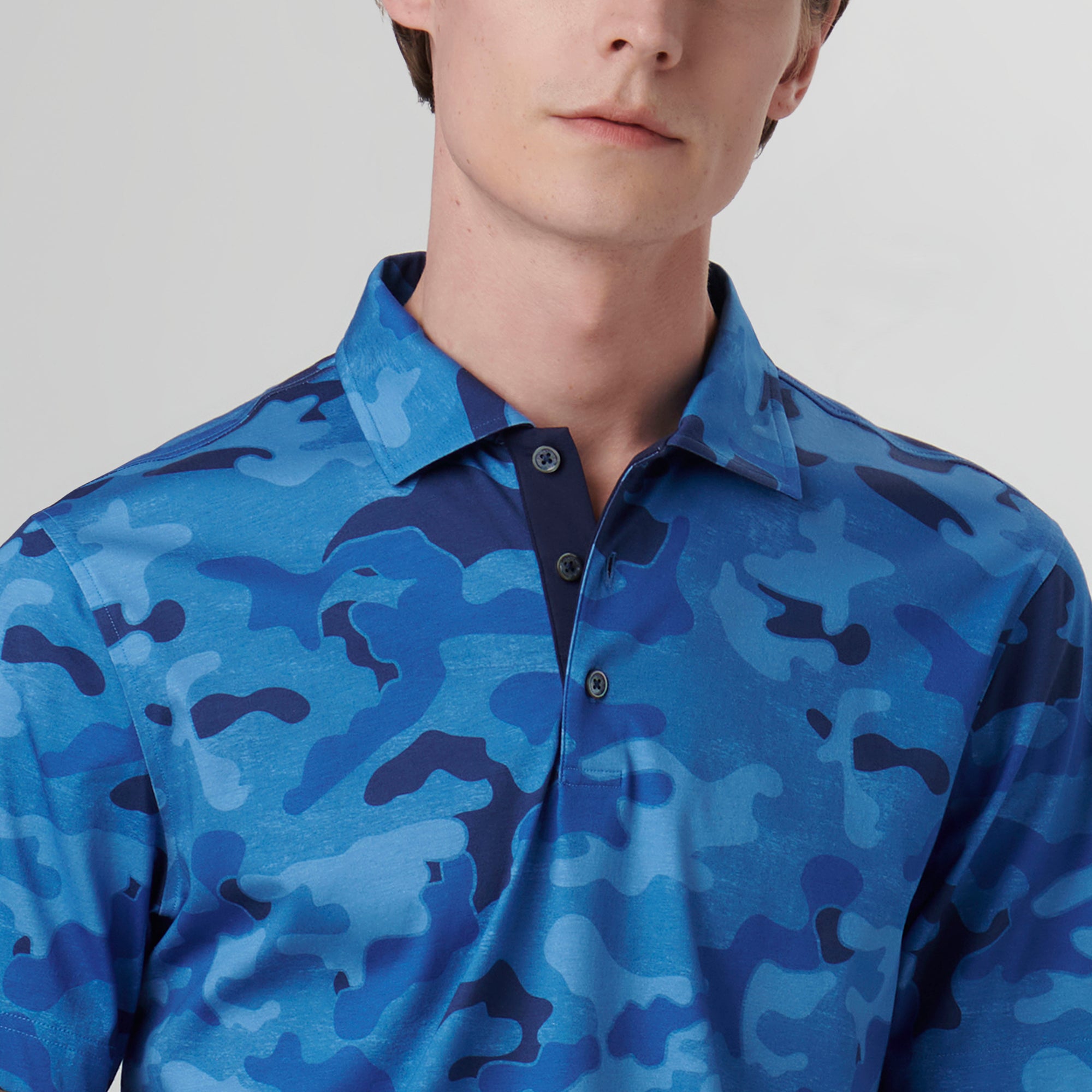 Hendrix Camouflage Print Polo Shirt