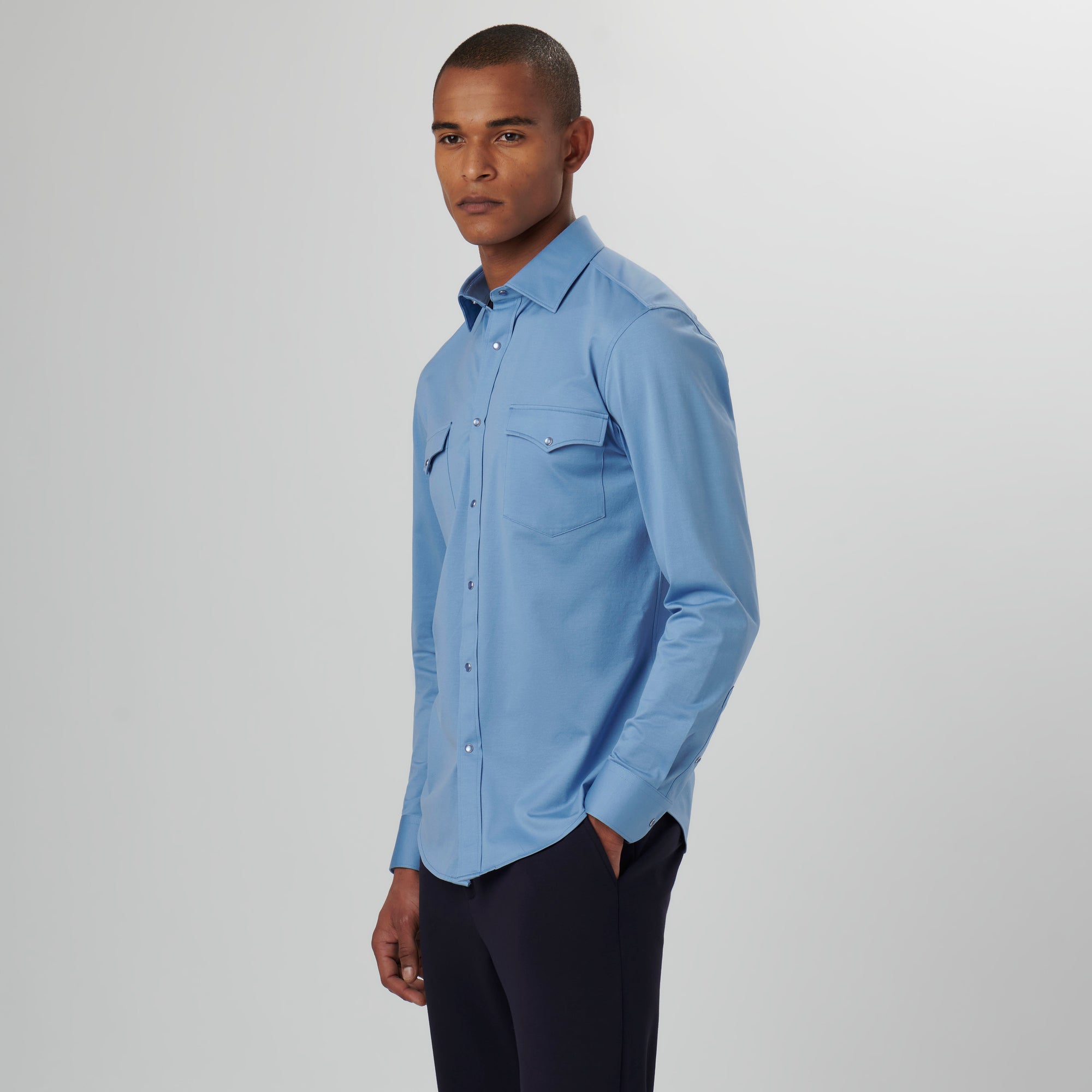 Bill Solid OoohCotton Western Shirt