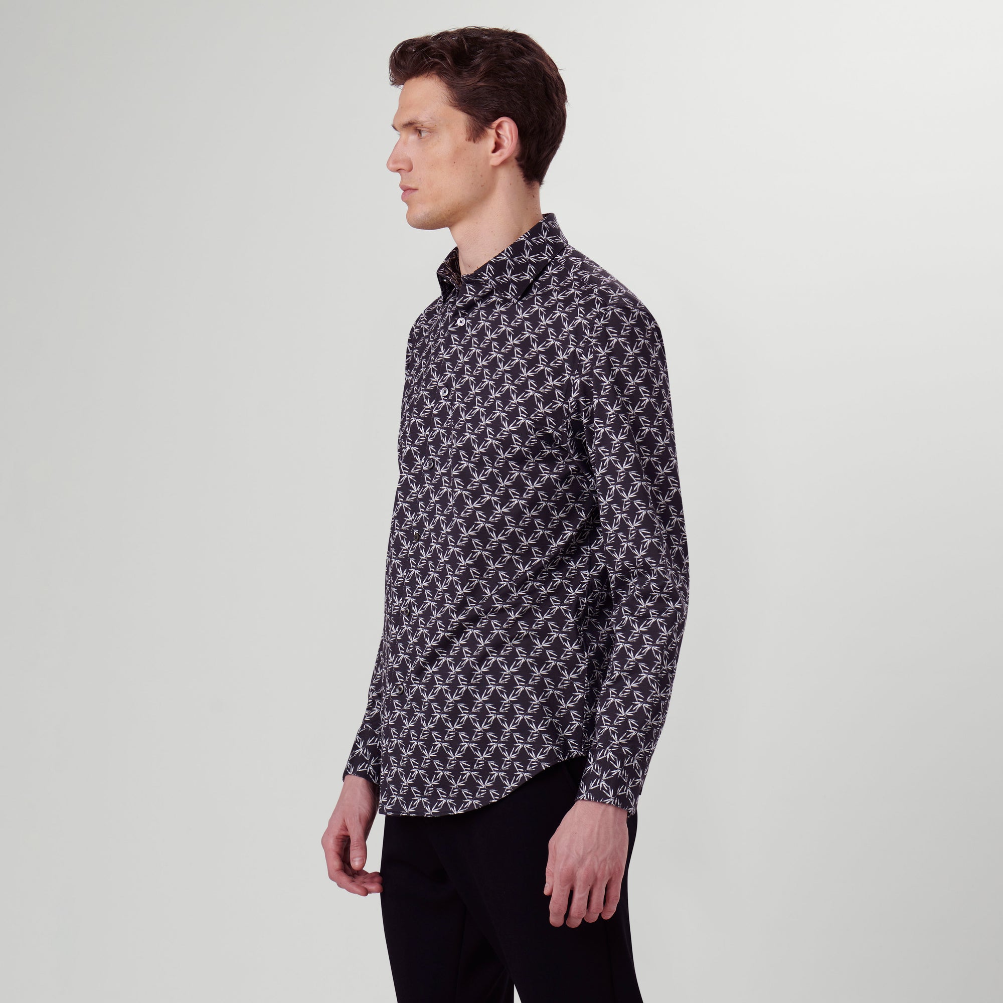 James Leaf Print OoohCotton Shirt