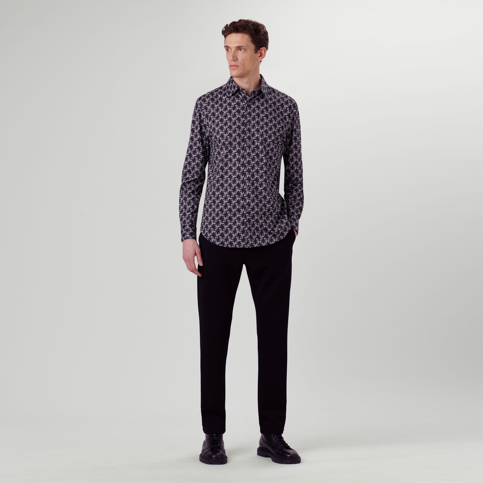James Leaf Print OoohCotton Shirt