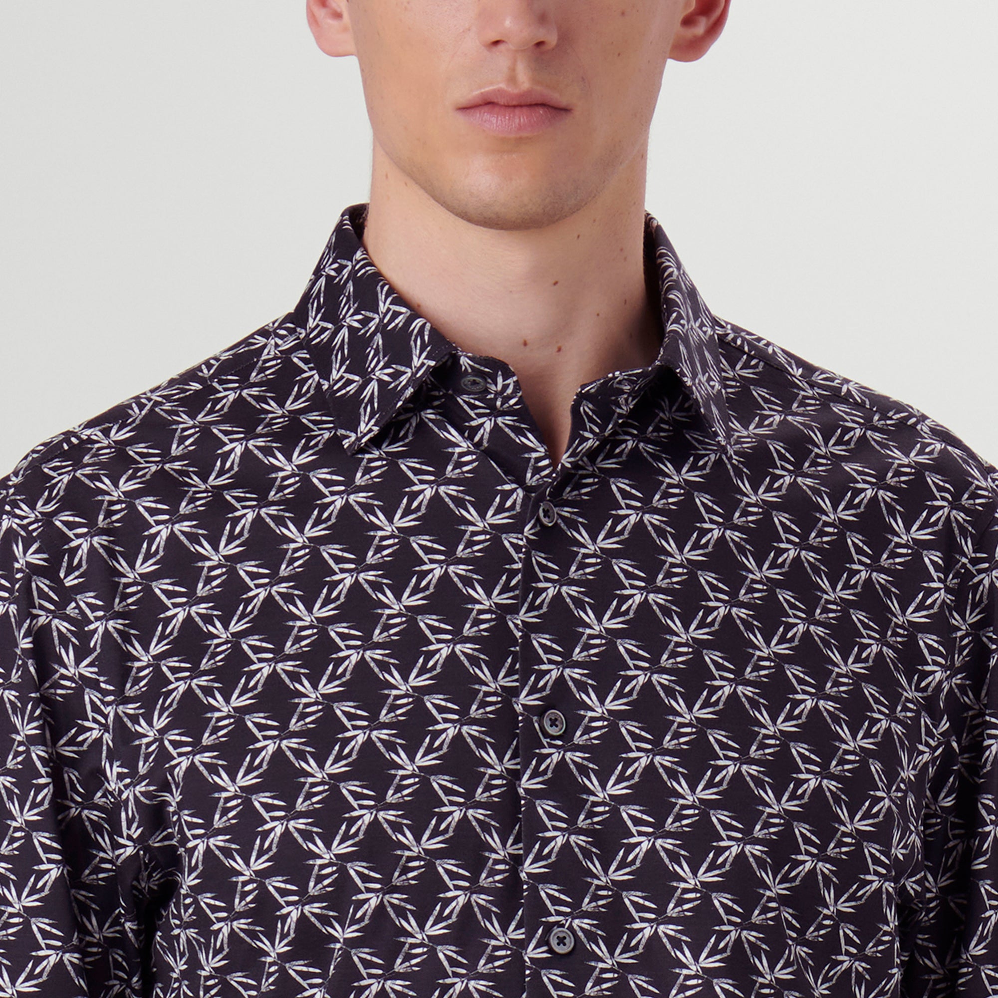 James Leaf Print OoohCotton Shirt