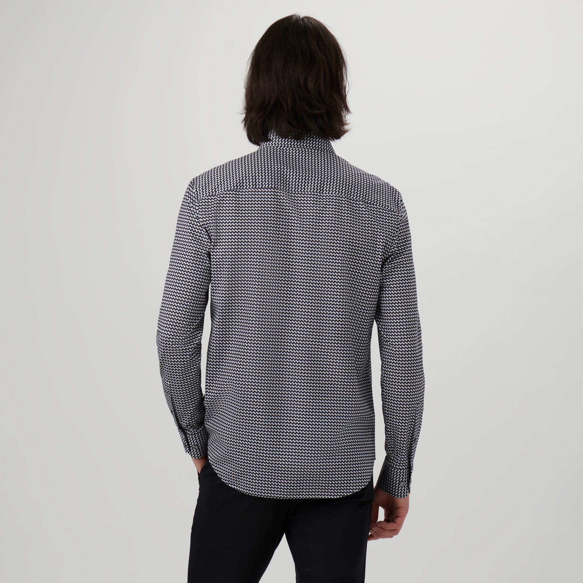 James Chevron Print OoohCotton Shirt