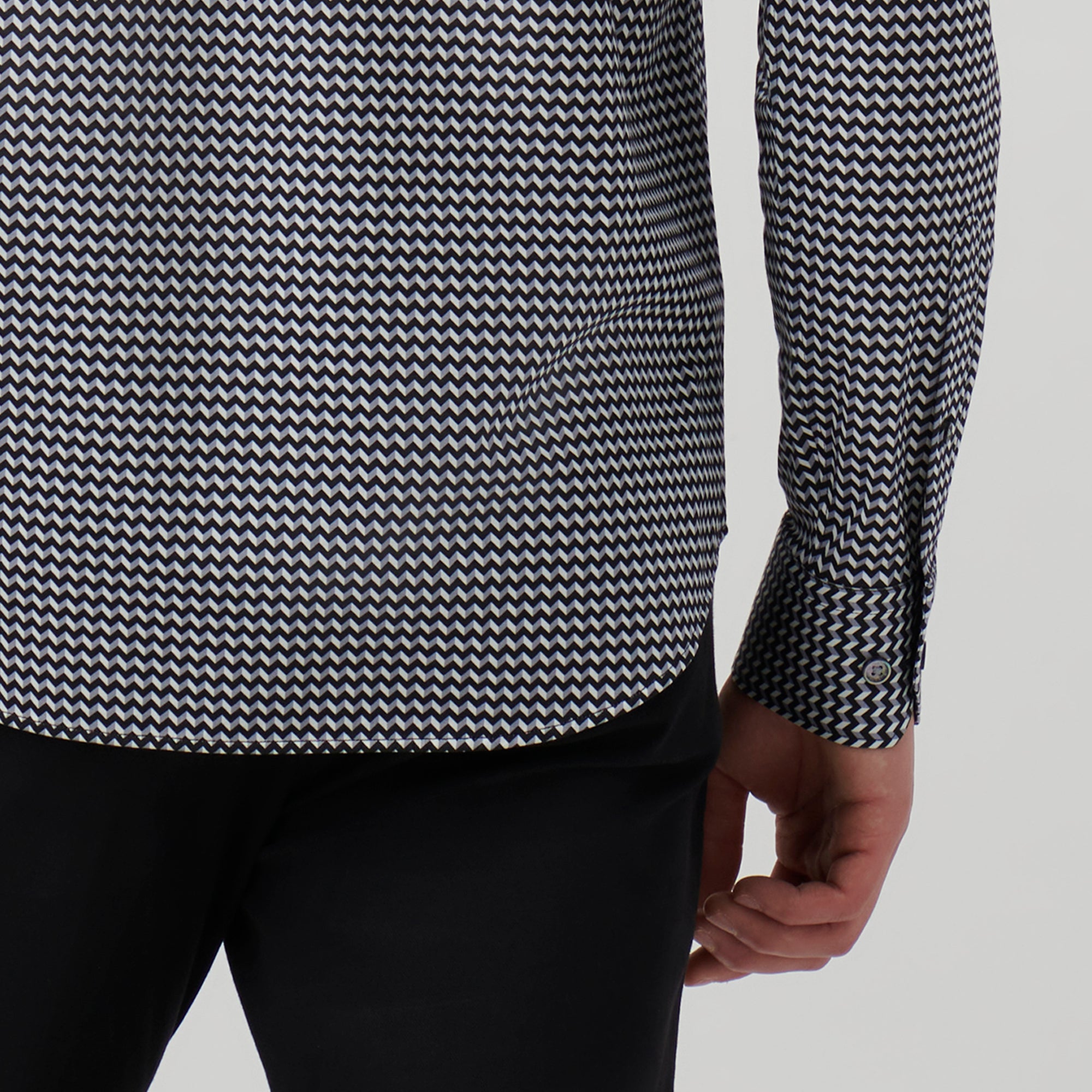 James Chevron Print OoohCotton Shirt