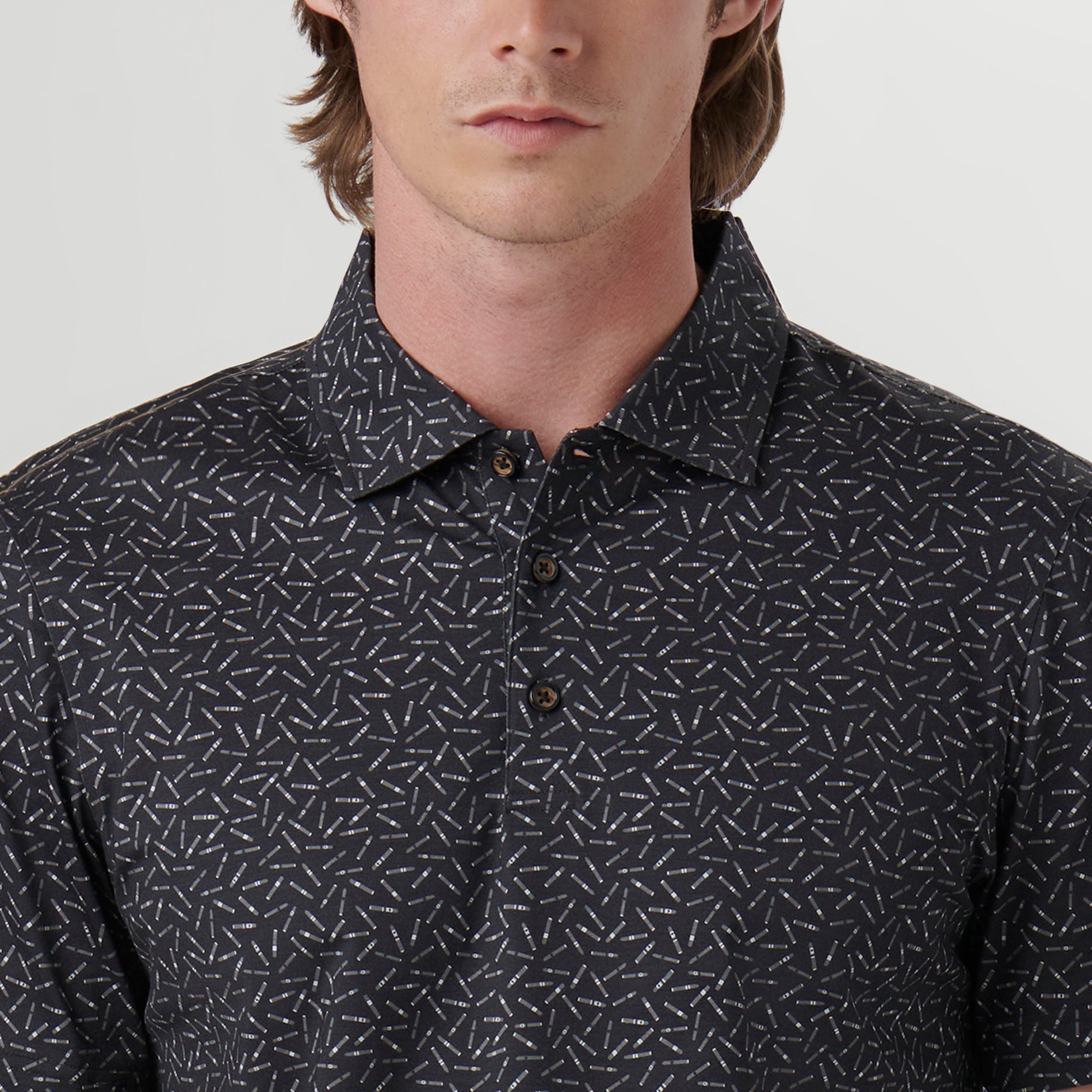 Victor Cigar Print OoohCotton Polo