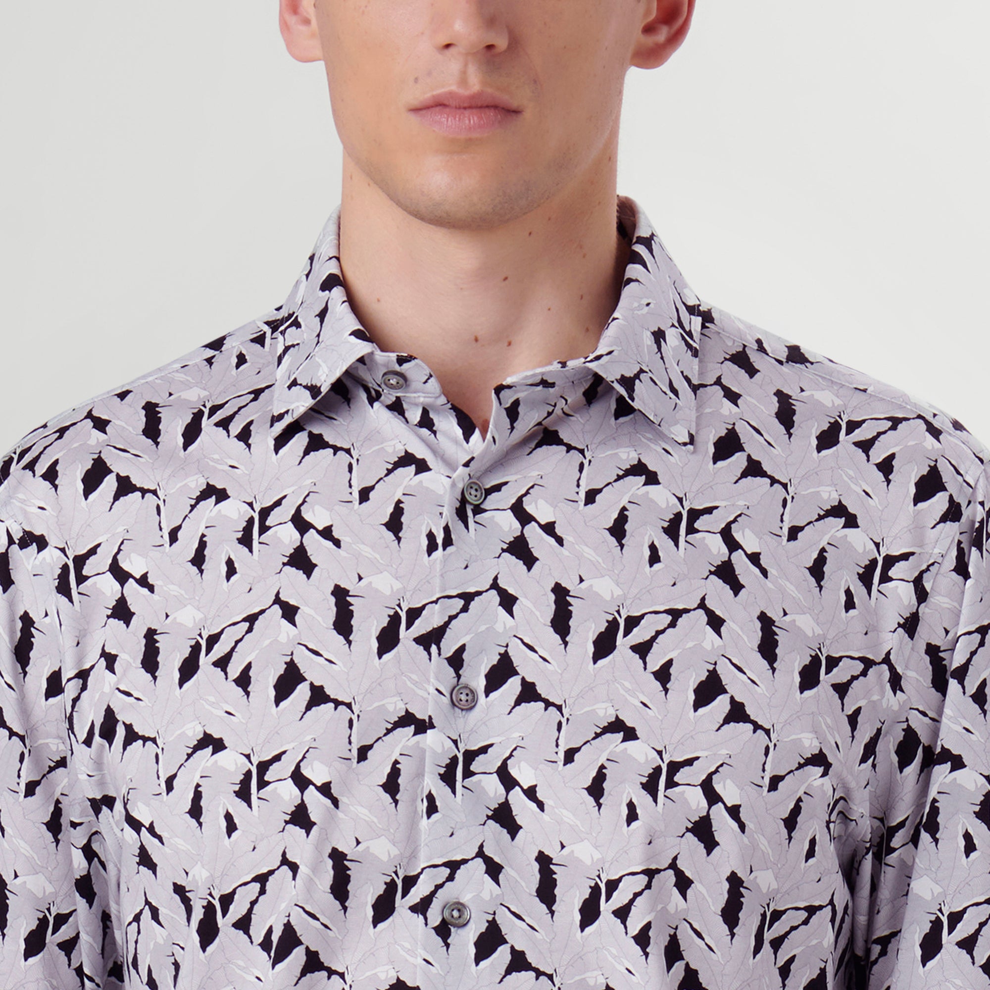 James Leaf Print OoohCotton Shirt