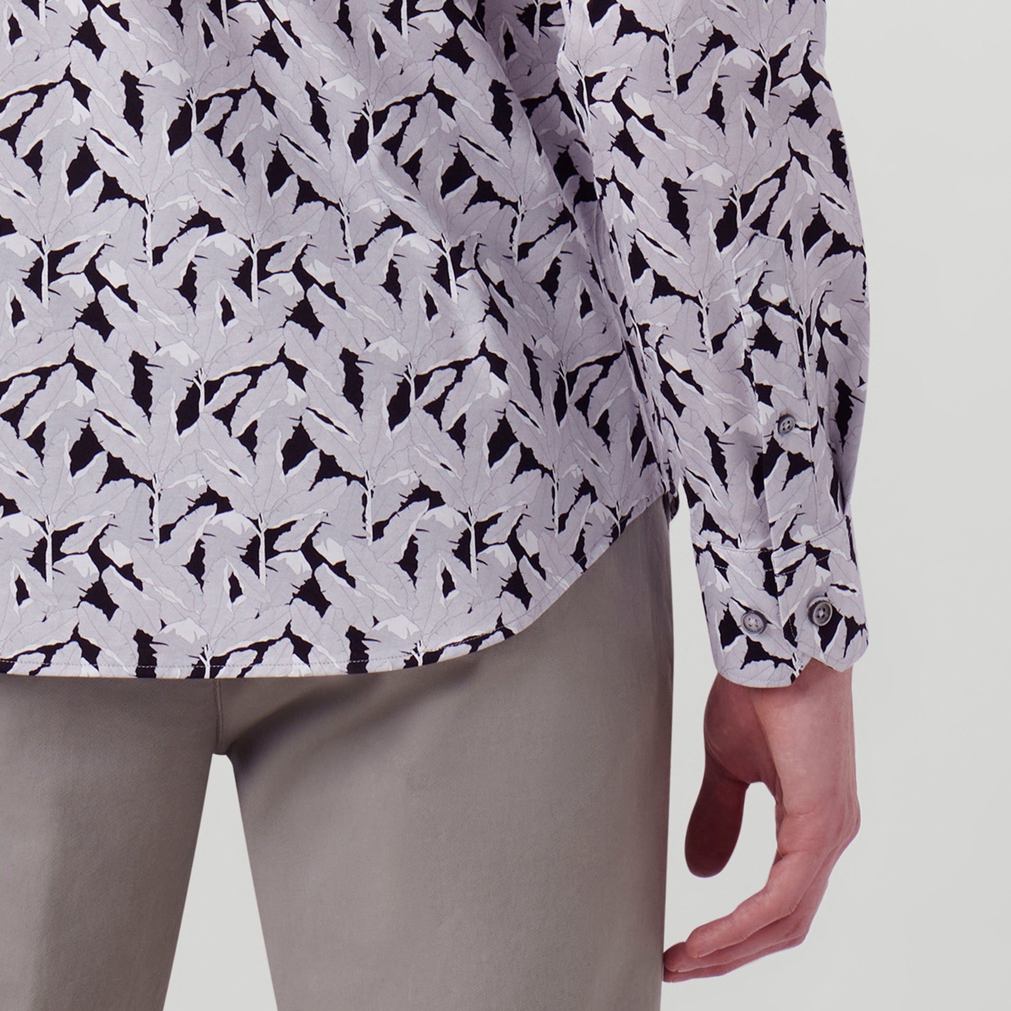 James Leaf Print OoohCotton Shirt