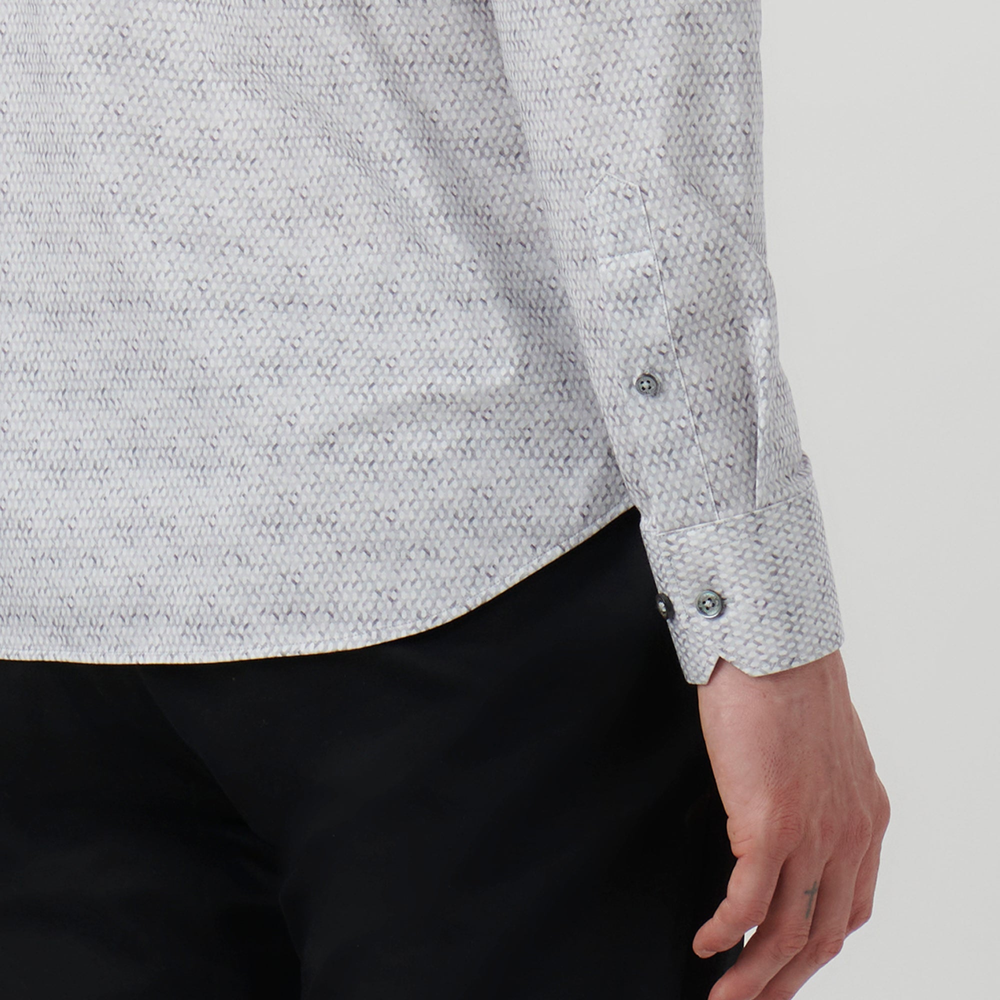 James Honeycomb Print OoohCotton Shirt