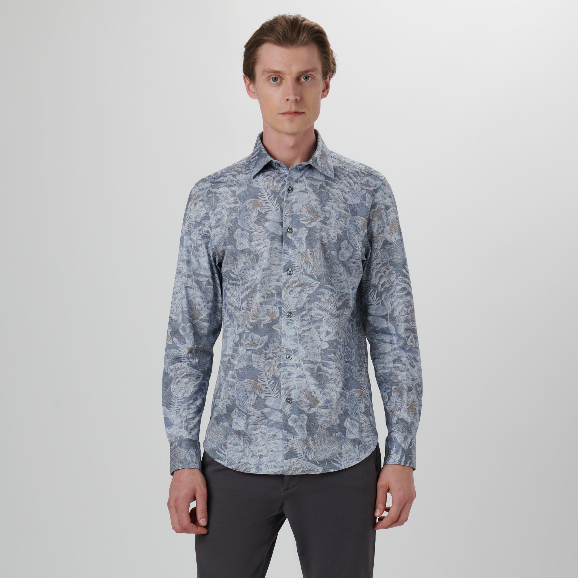 James Leaf Print OoohCotton Shirt