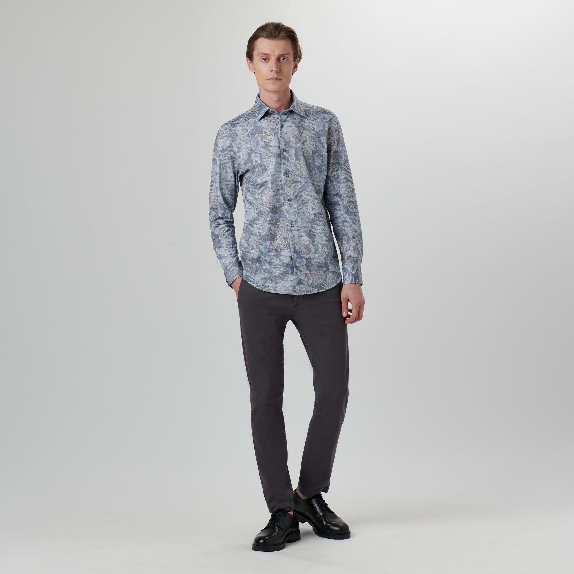 James Leaf Print OoohCotton Shirt