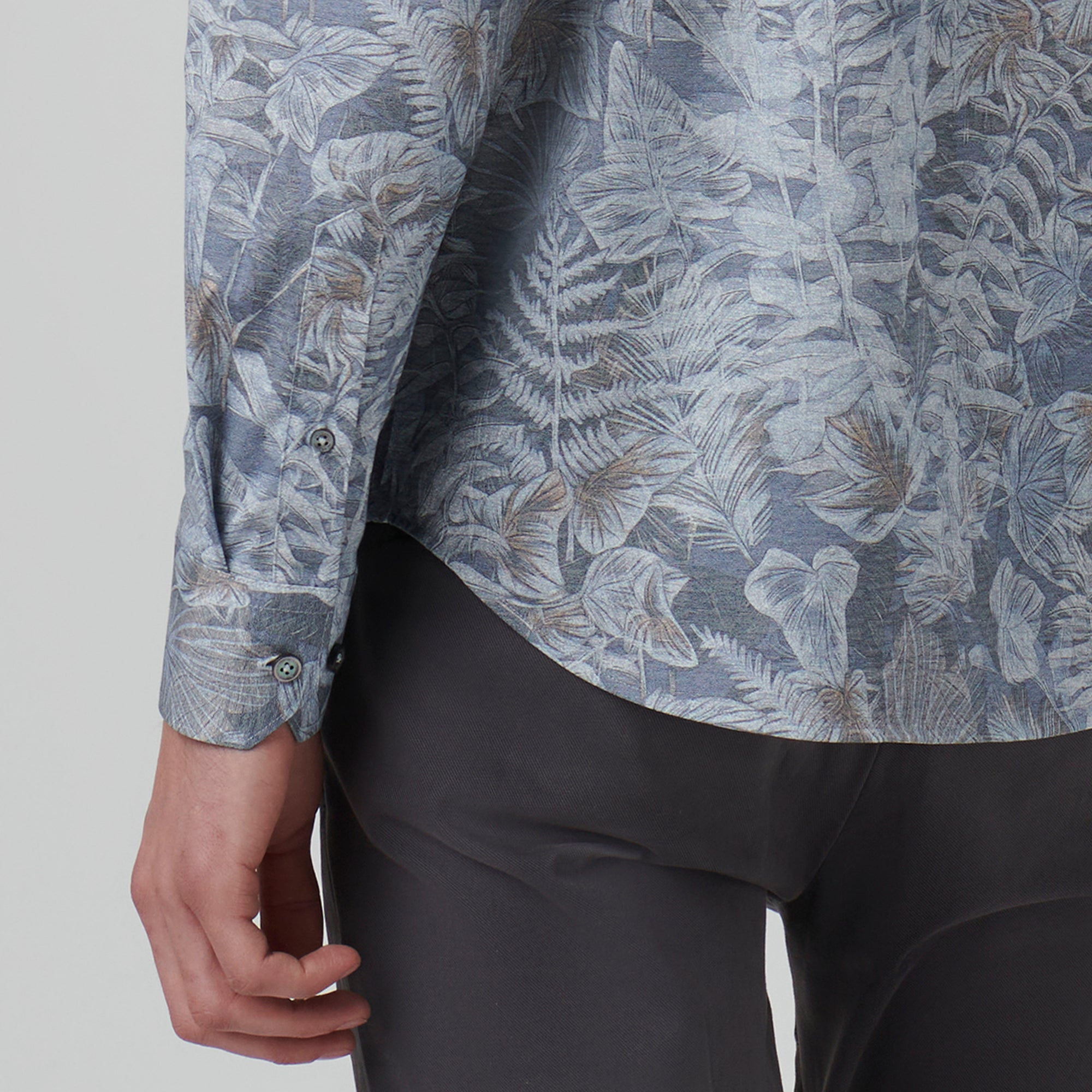 James Leaf Print OoohCotton Shirt