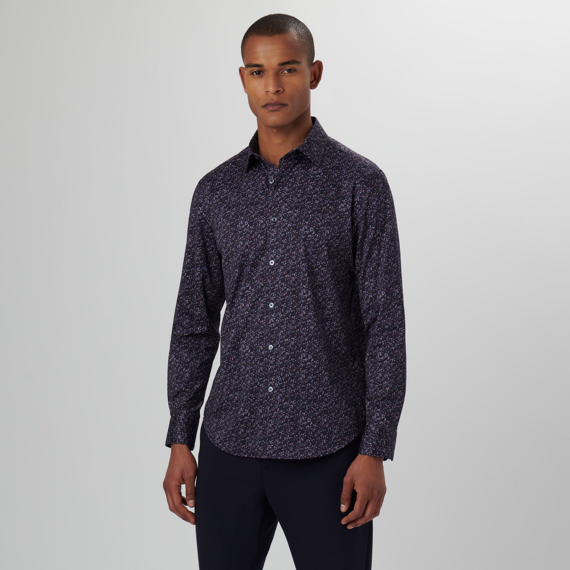 James Leaf Print OoohCotton Shirt