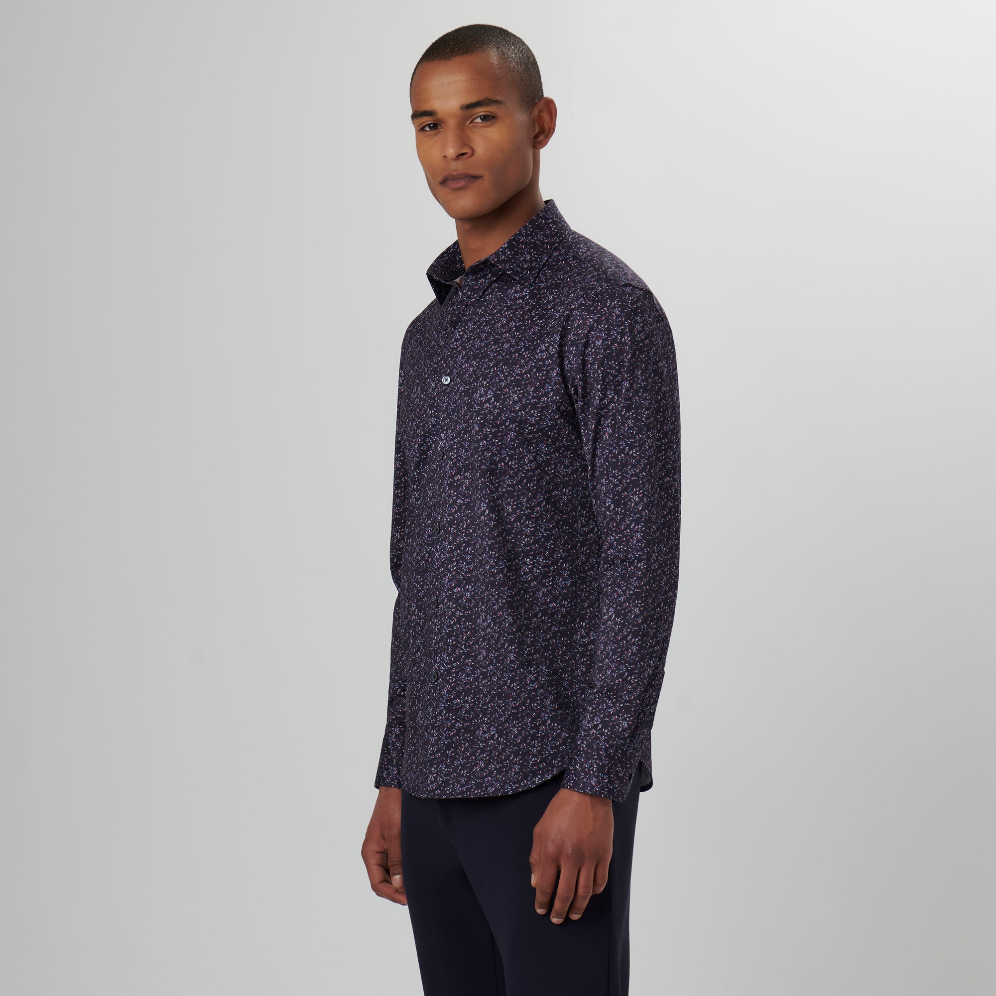 James Leaf Print OoohCotton Shirt