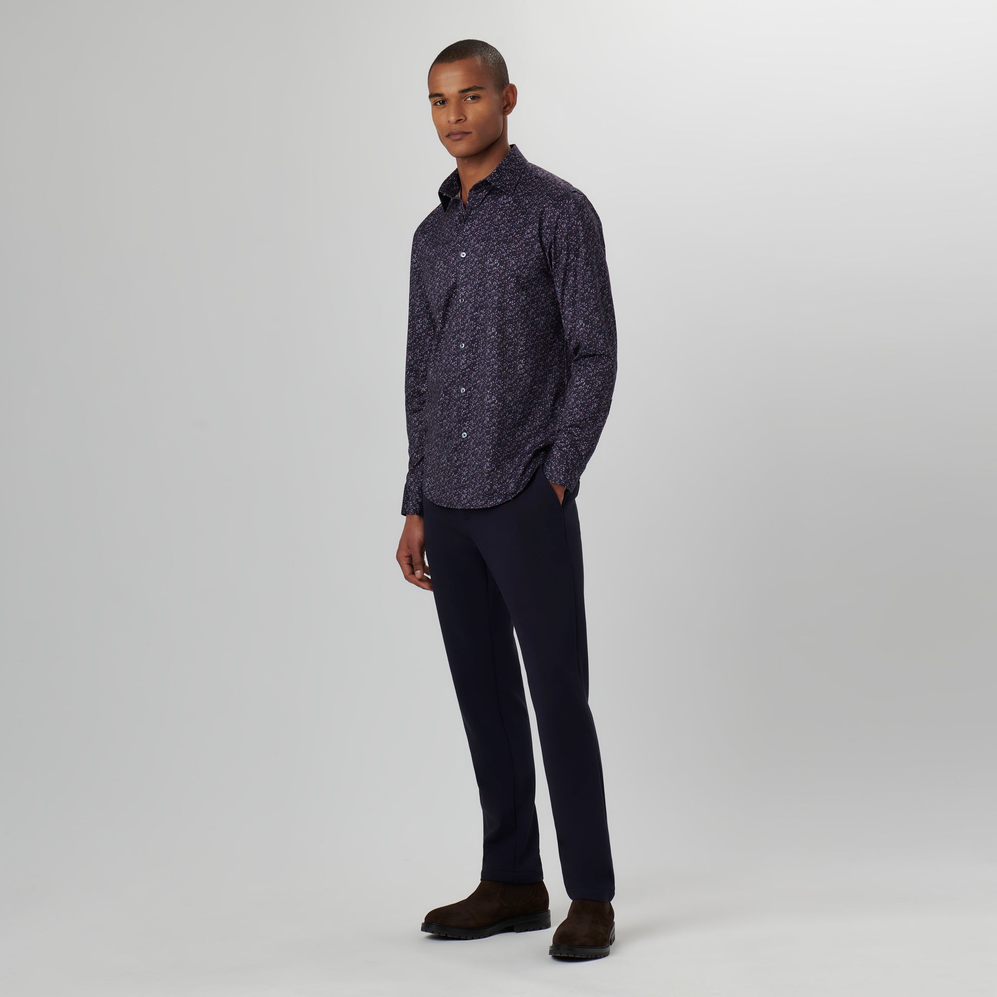James Leaf Print OoohCotton Shirt