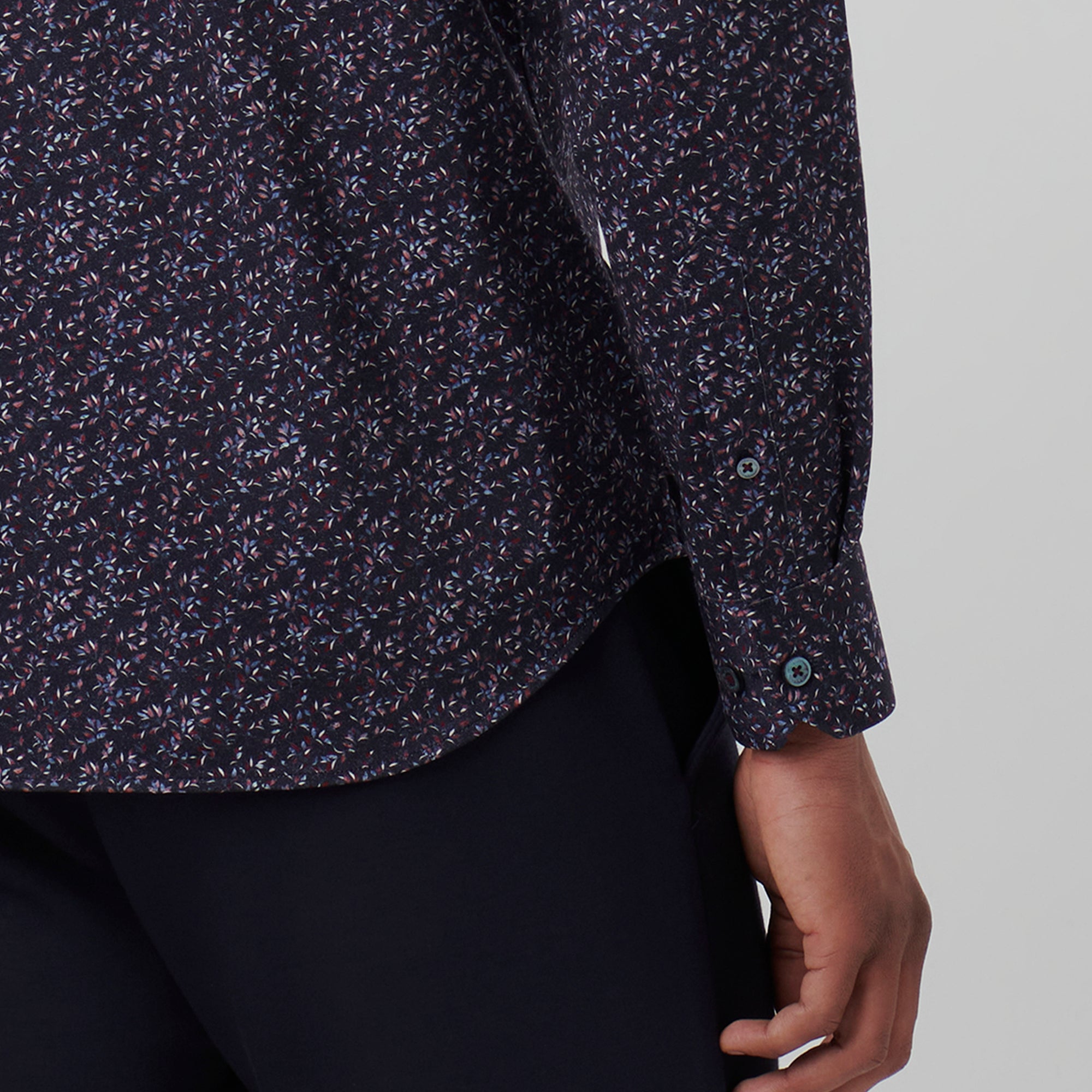 James Leaf Print OoohCotton Shirt