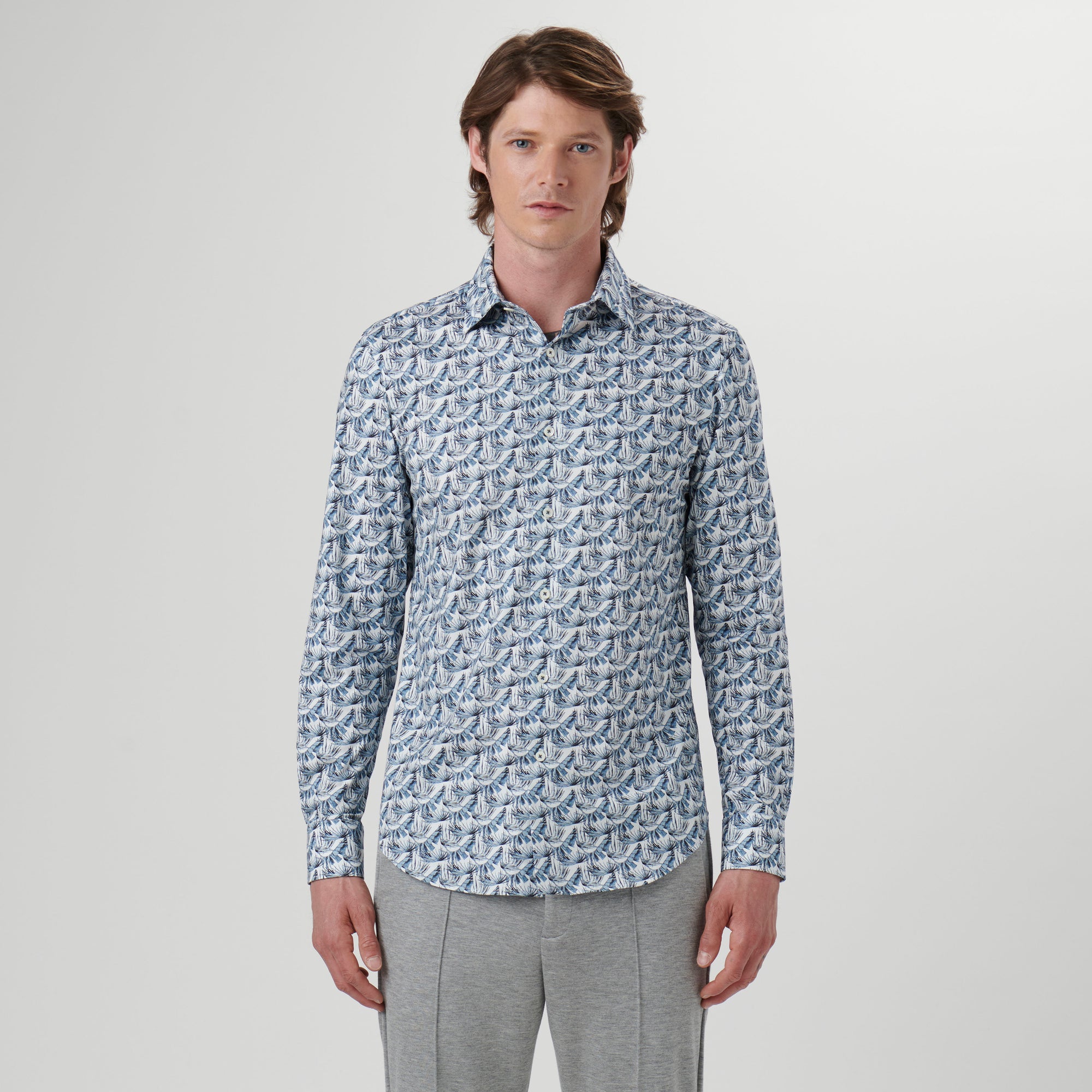 James Leaf Print OoohCotton Shirt