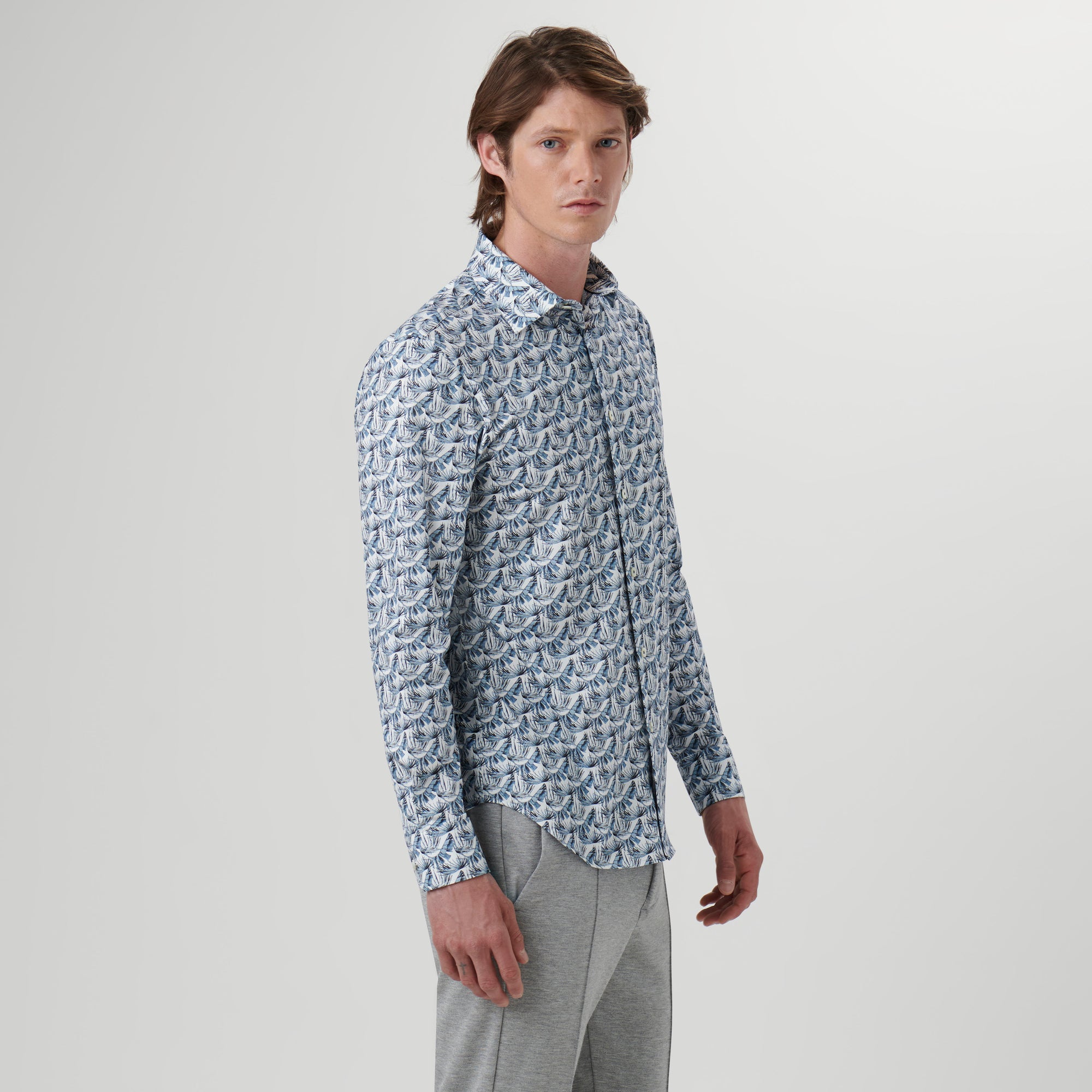 James Leaf Print OoohCotton Shirt