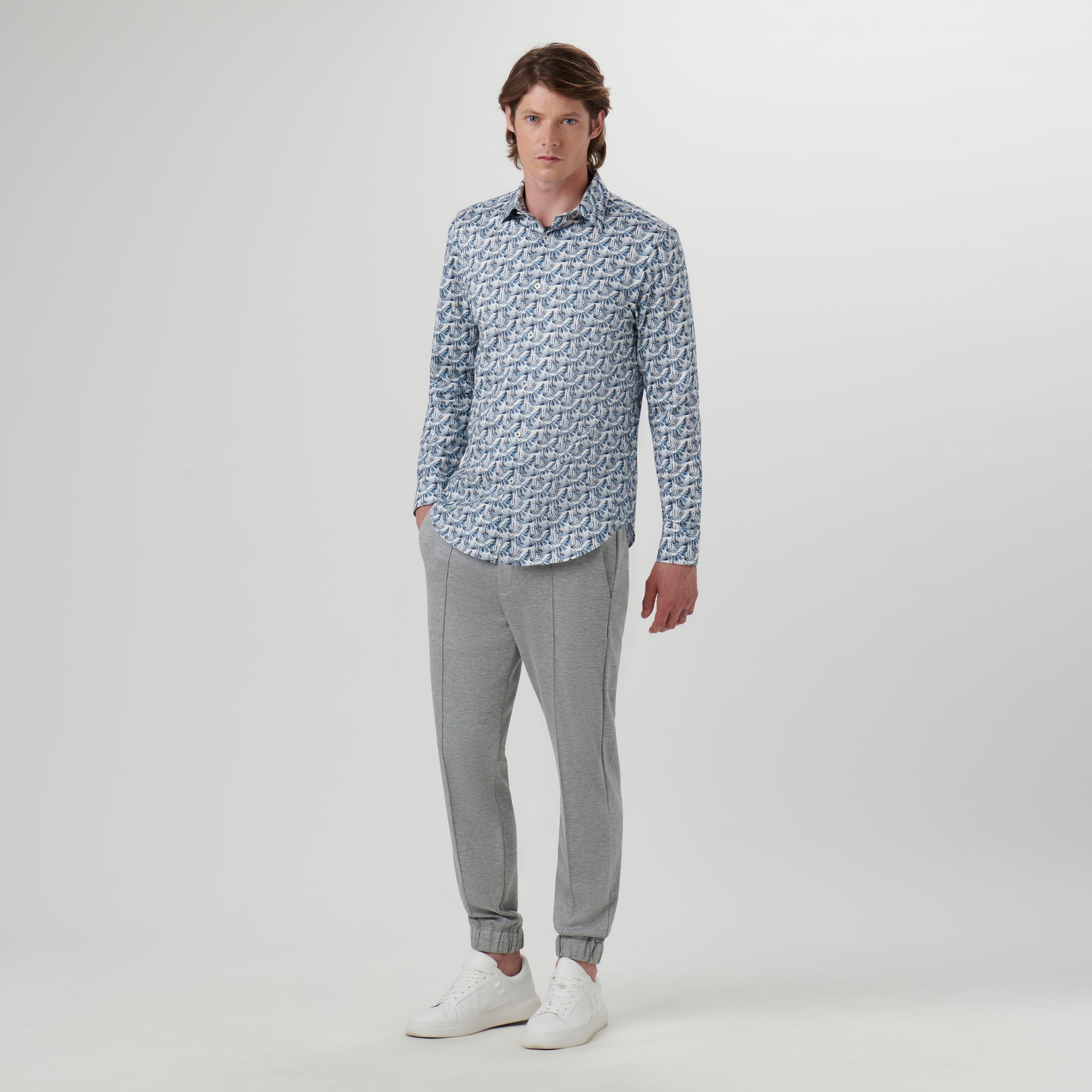 James Leaf Print OoohCotton Shirt