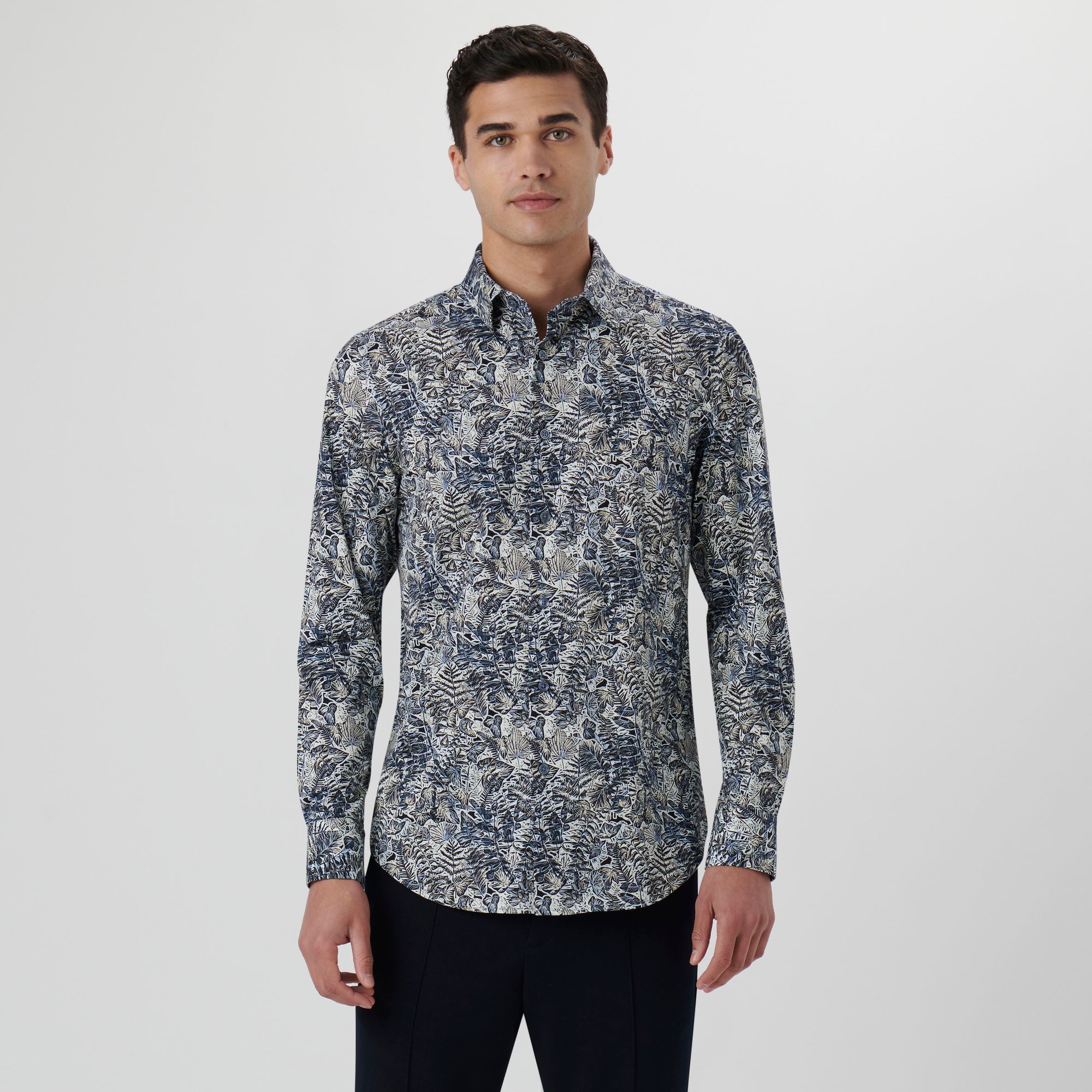 James Leaf Print OoohCotton Shirt