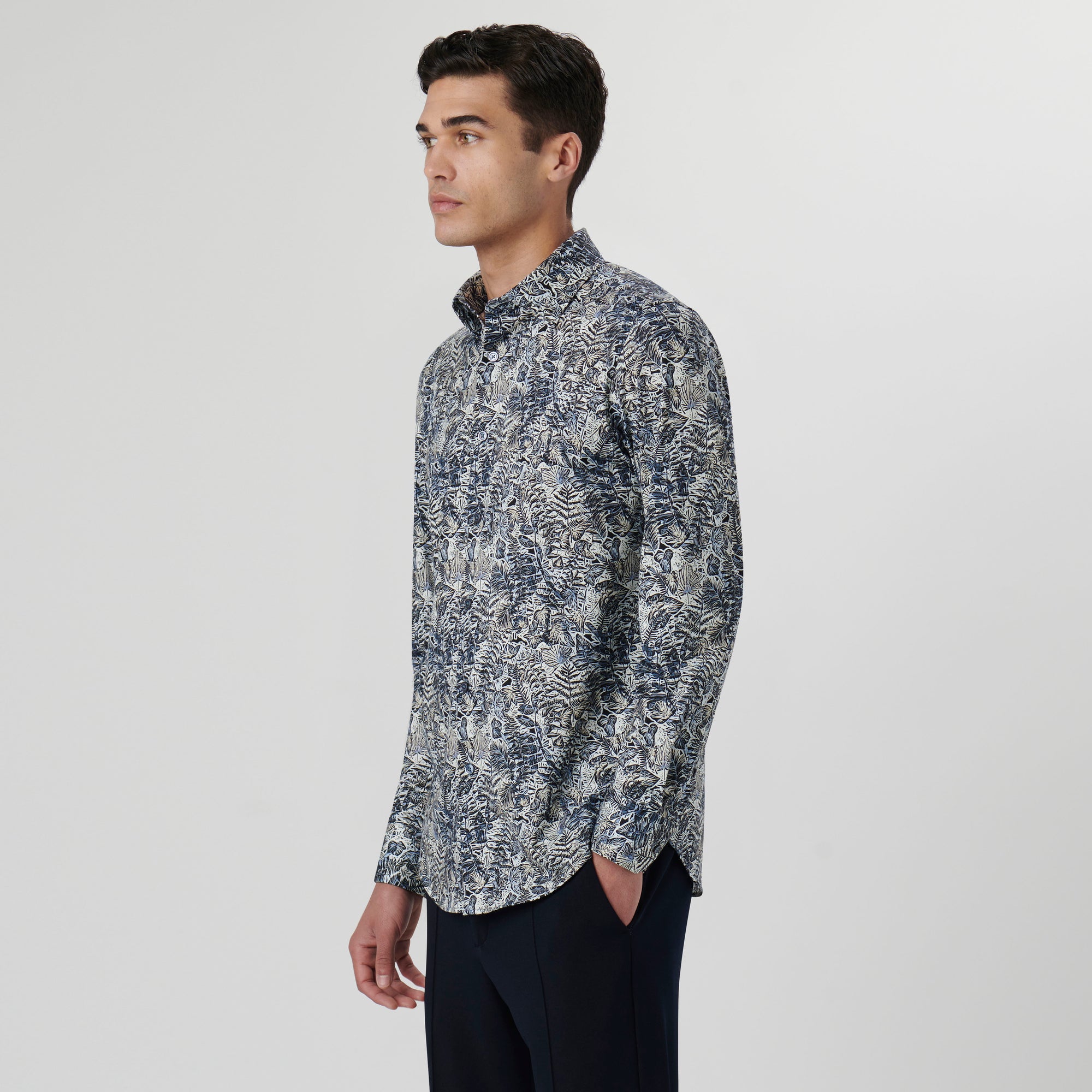 James Leaf Print OoohCotton Shirt