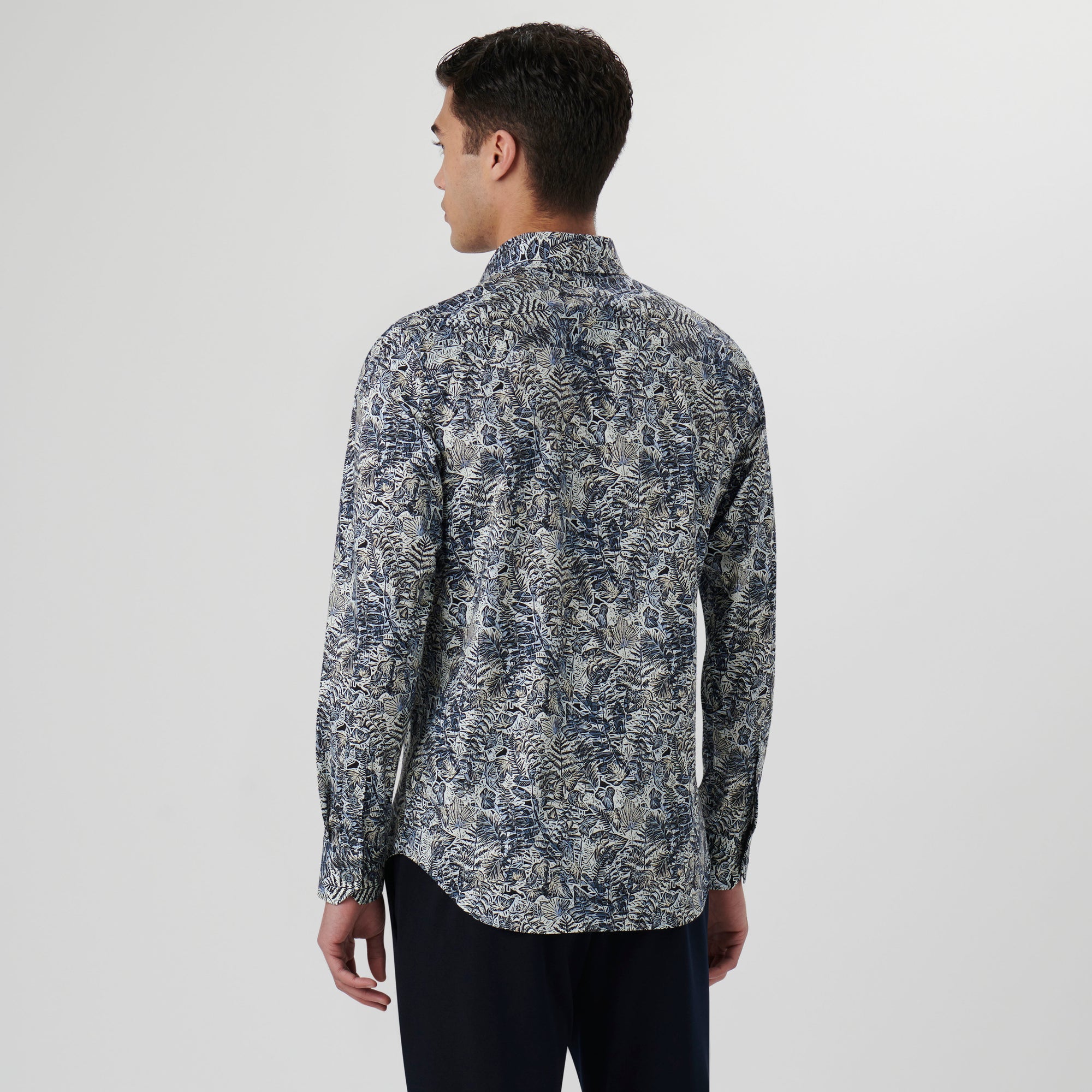 James Leaf Print OoohCotton Shirt