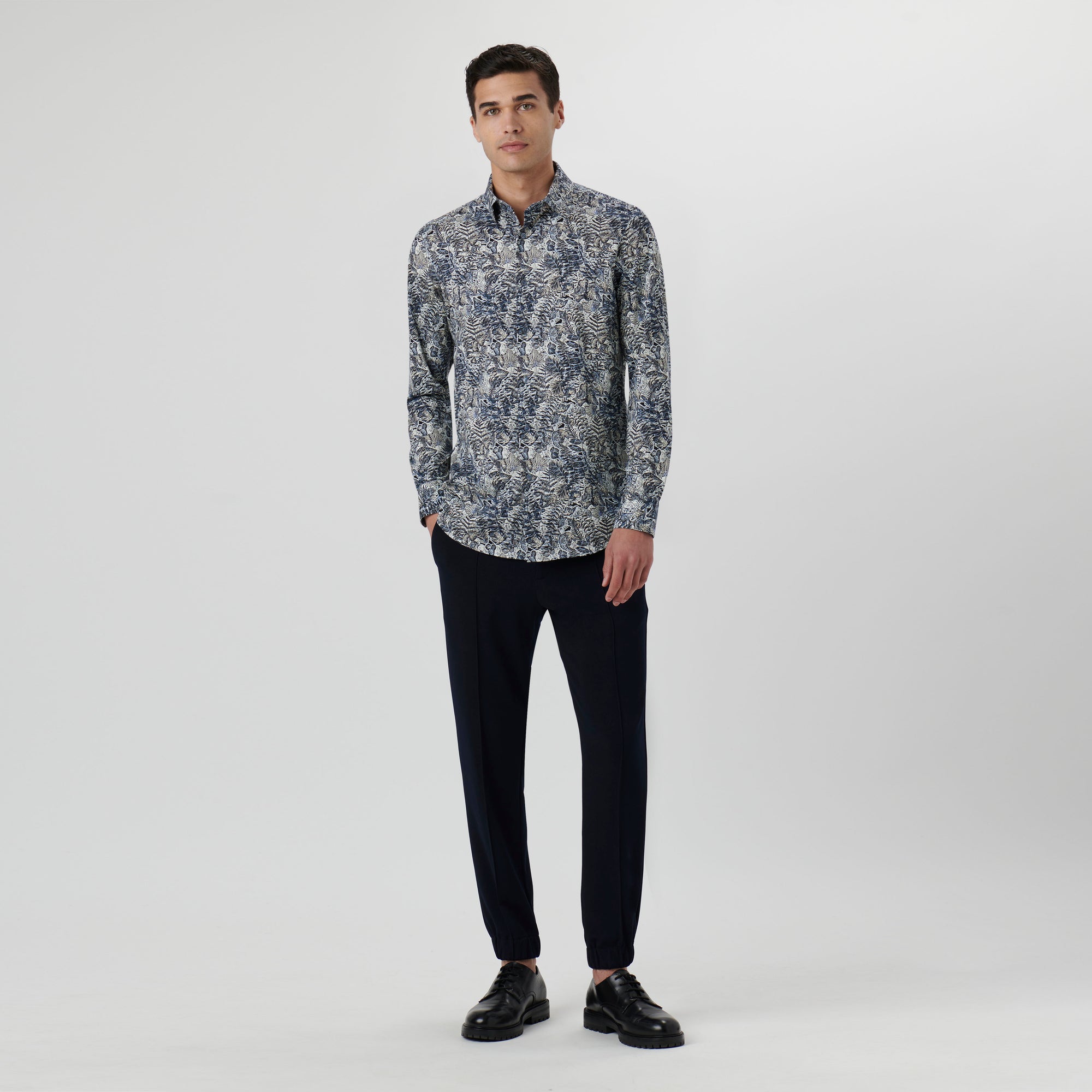 James Leaf Print OoohCotton Shirt