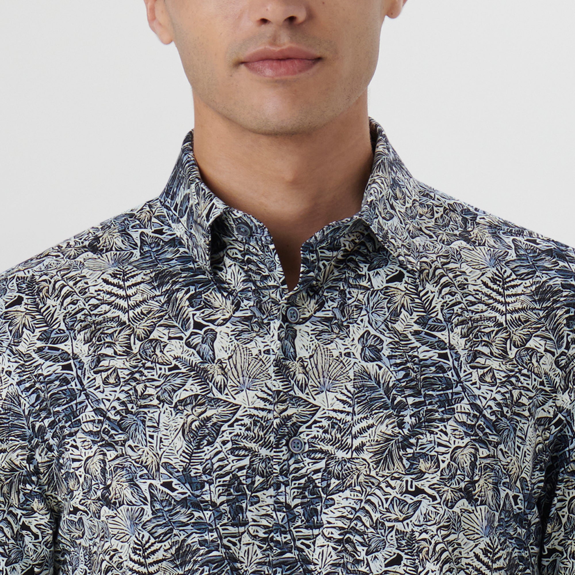 James Leaf Print OoohCotton Shirt