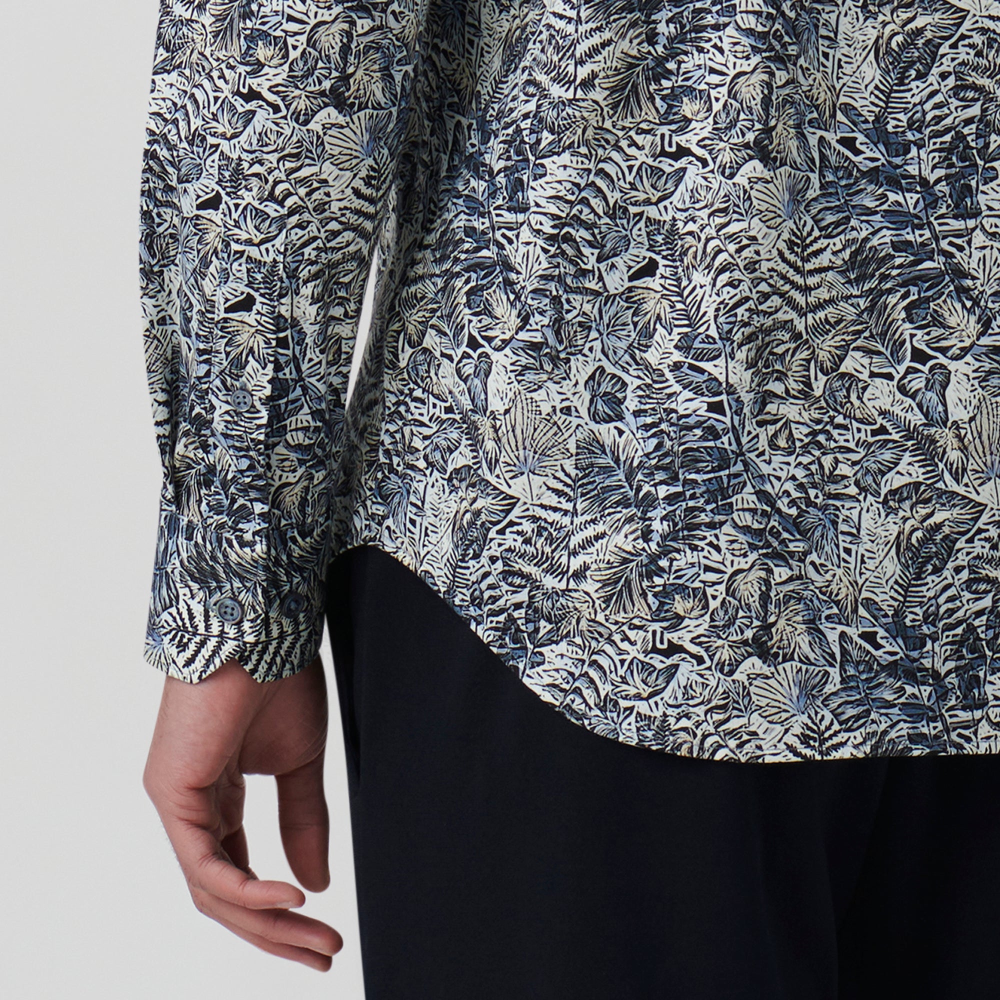 James Leaf Print OoohCotton Shirt