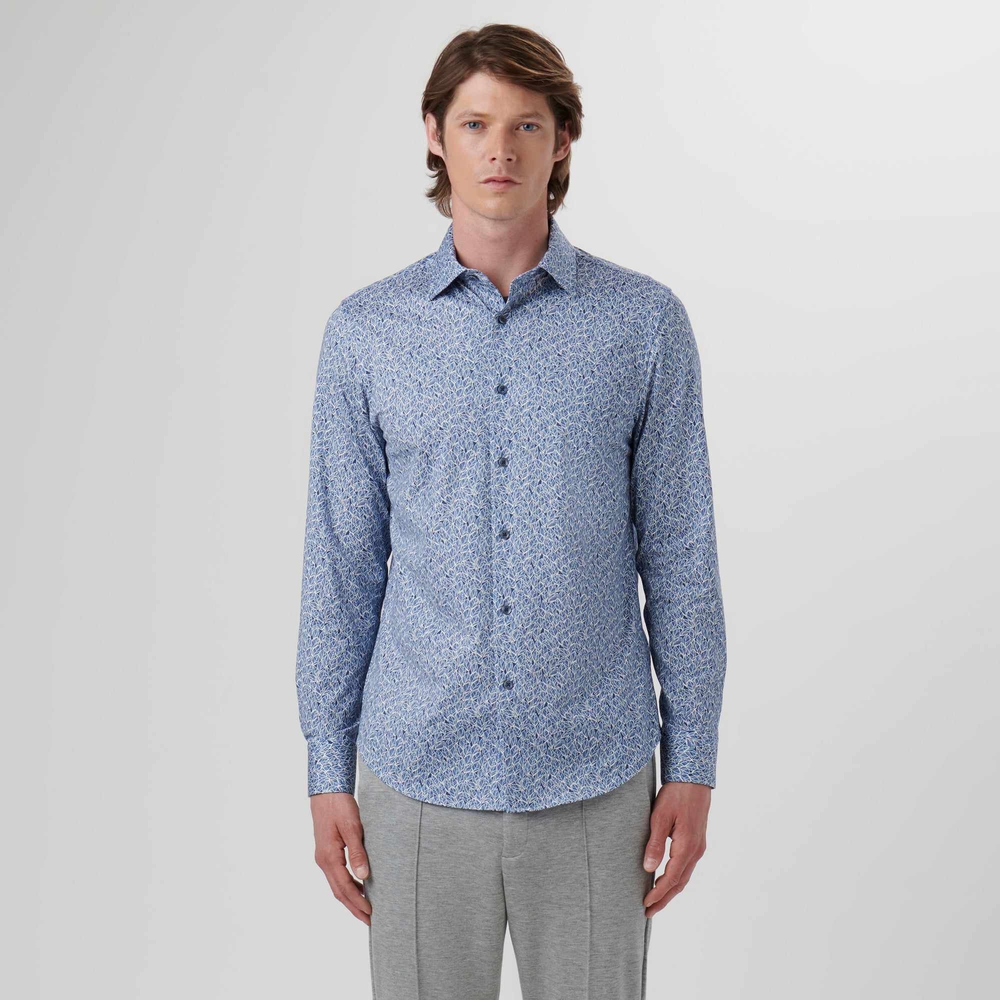 James Leaf Print OoohCotton Shirt