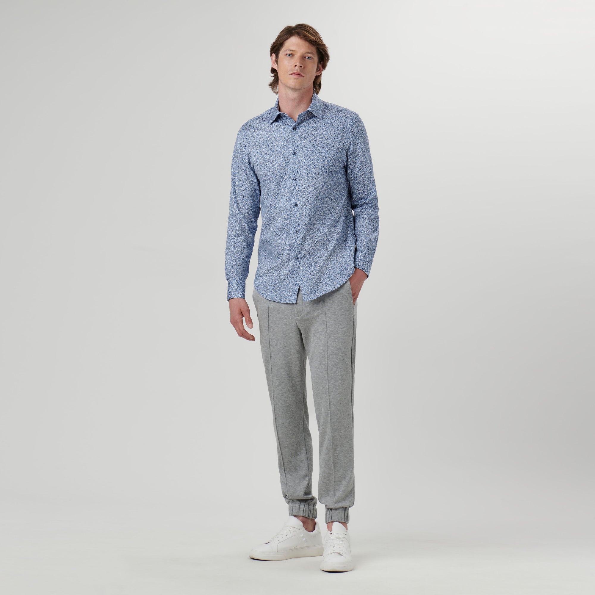 James Leaf Print OoohCotton Shirt