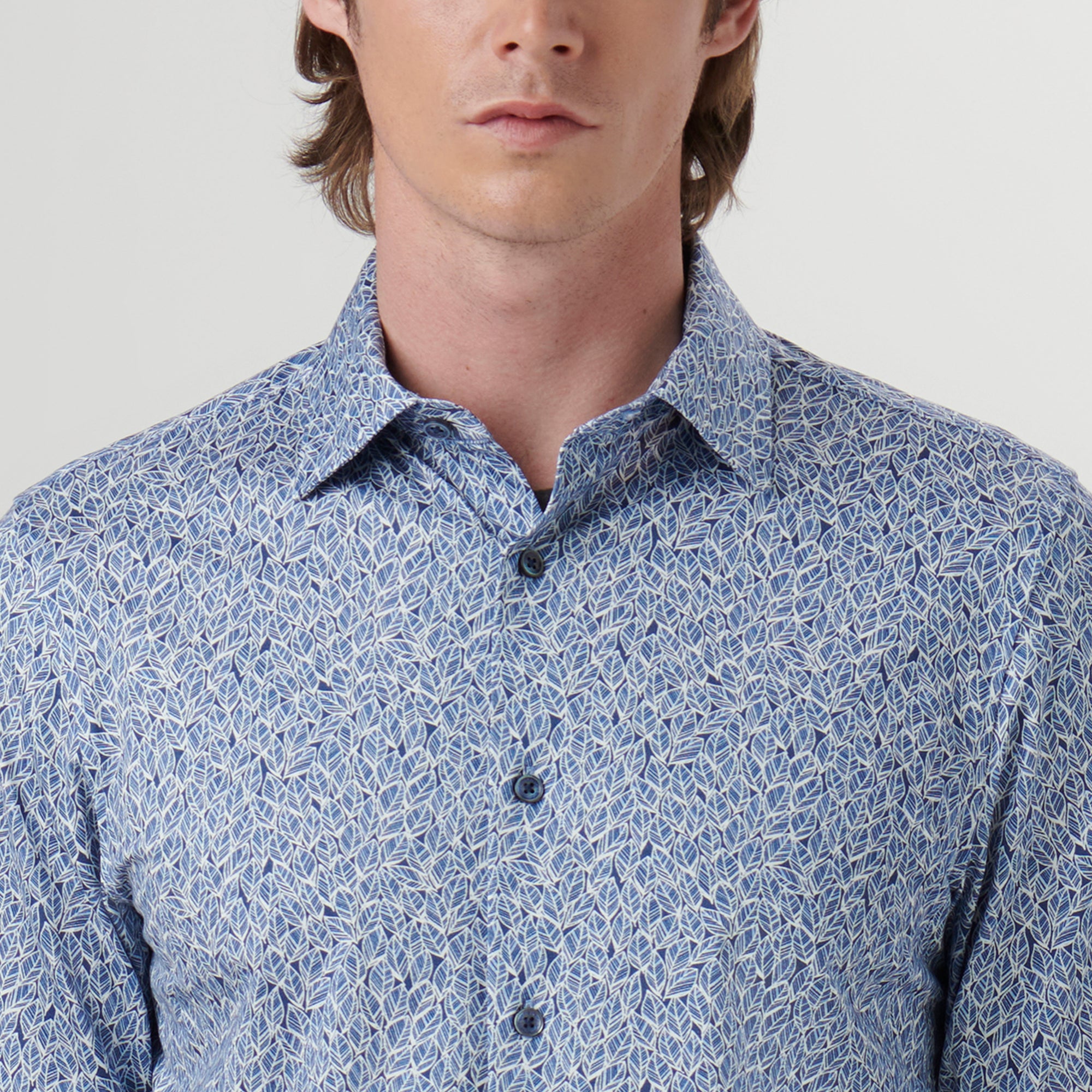 James Leaf Print OoohCotton Shirt