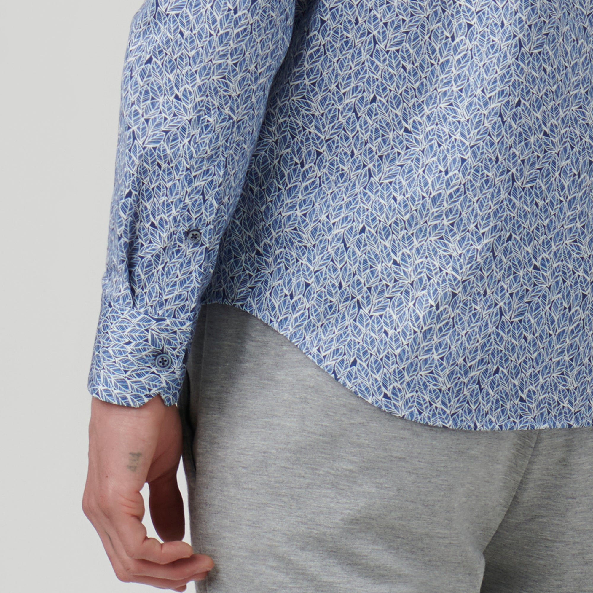 James Leaf Print OoohCotton Shirt