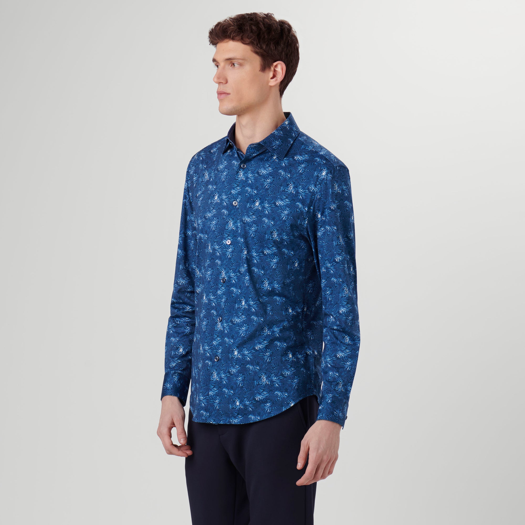 James Leaf Print OoohCotton Shirt