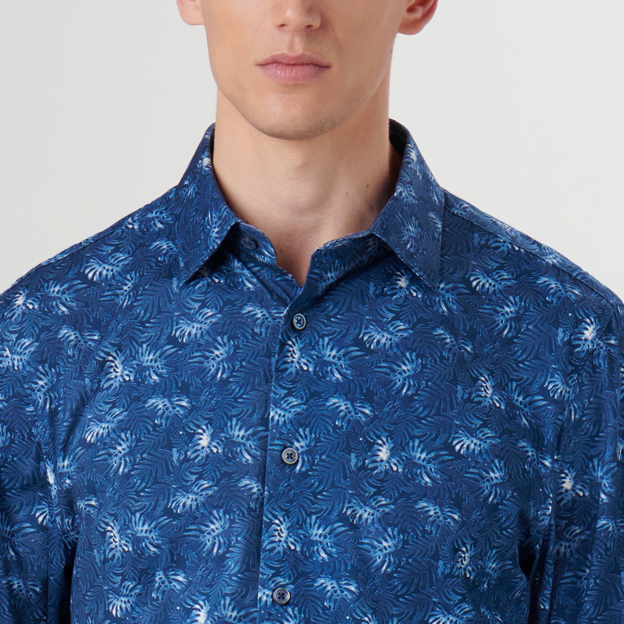 James Leaf Print OoohCotton Shirt
