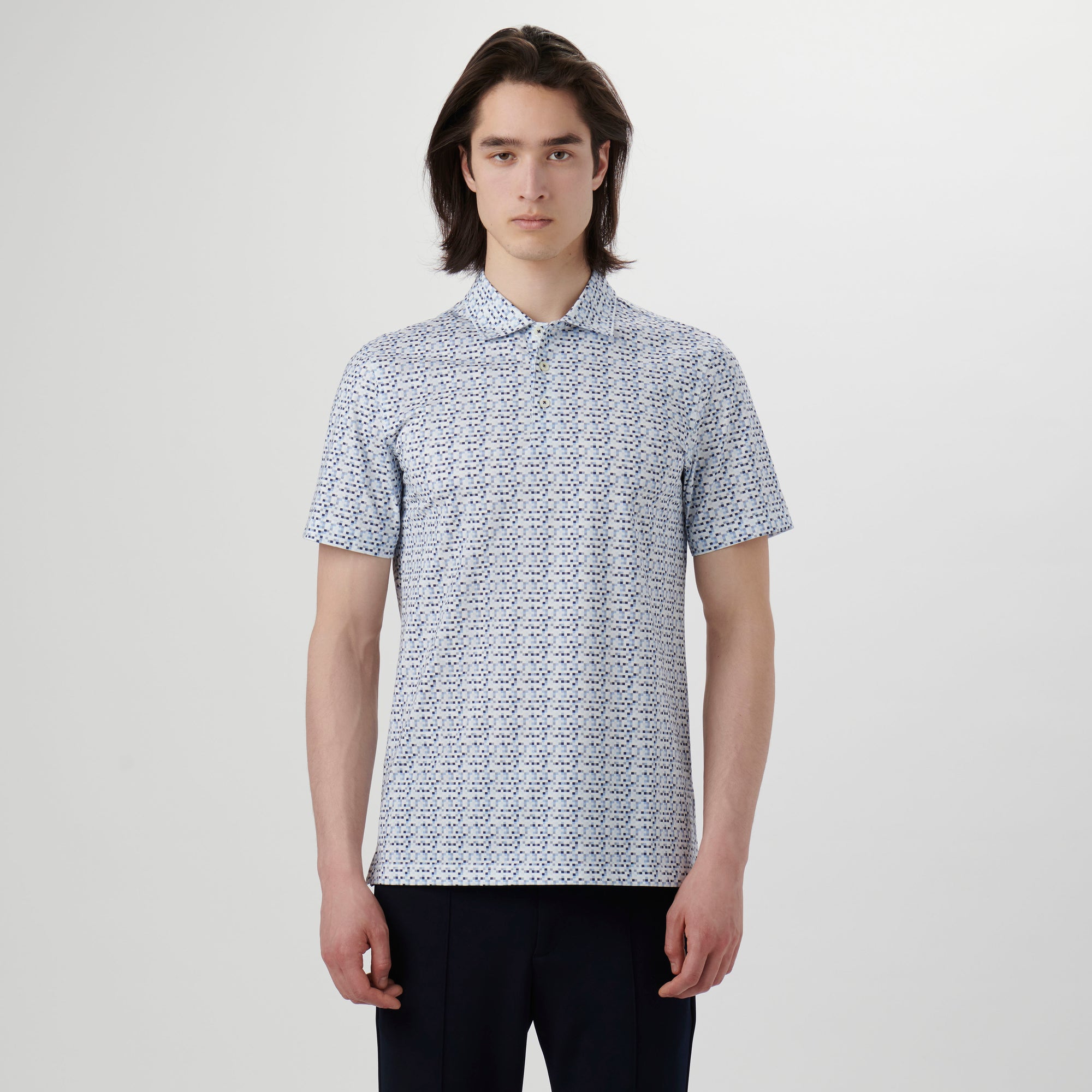 Victor Pixel Print OoohCotton Polo