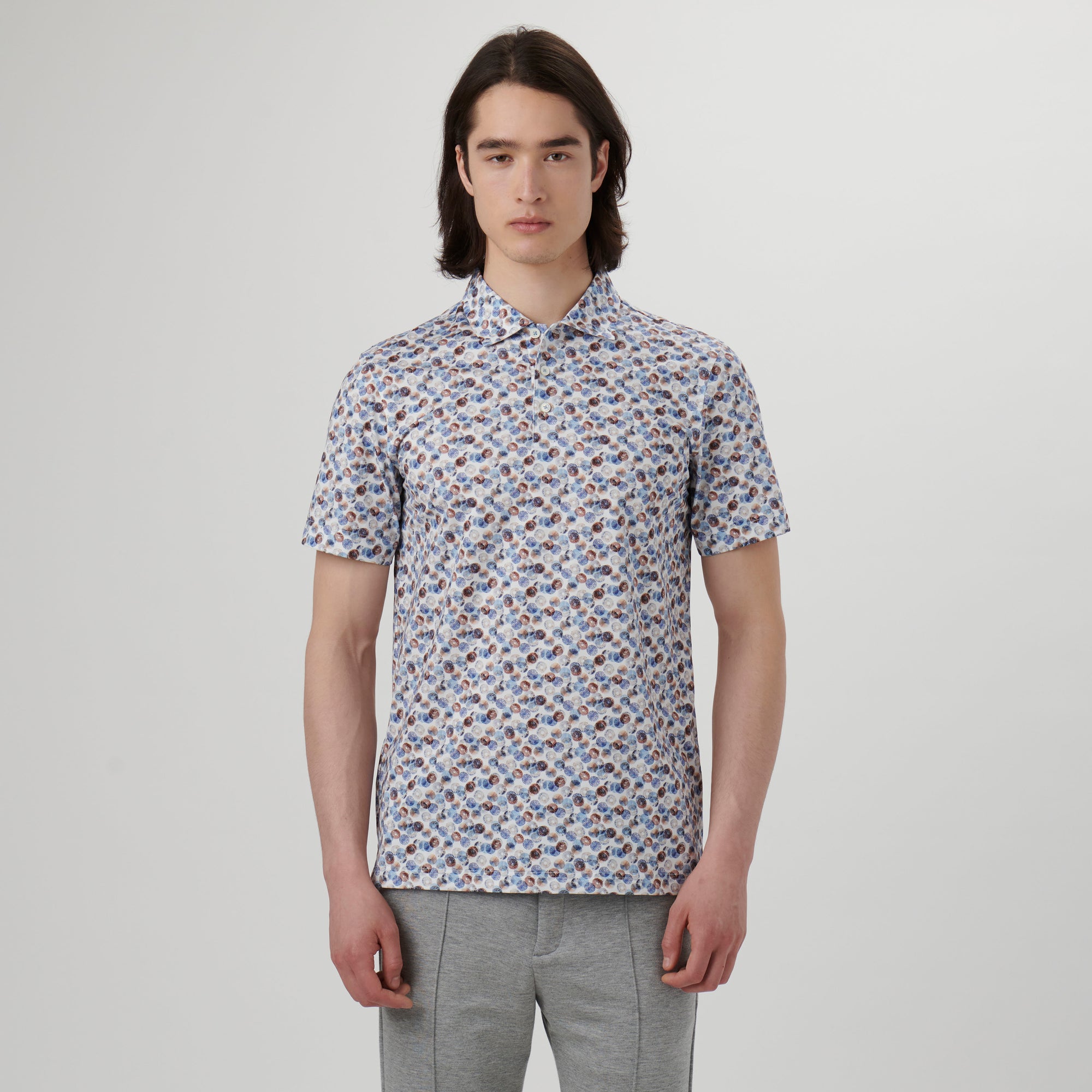 Victor Abstract Print OoohCotton Polo