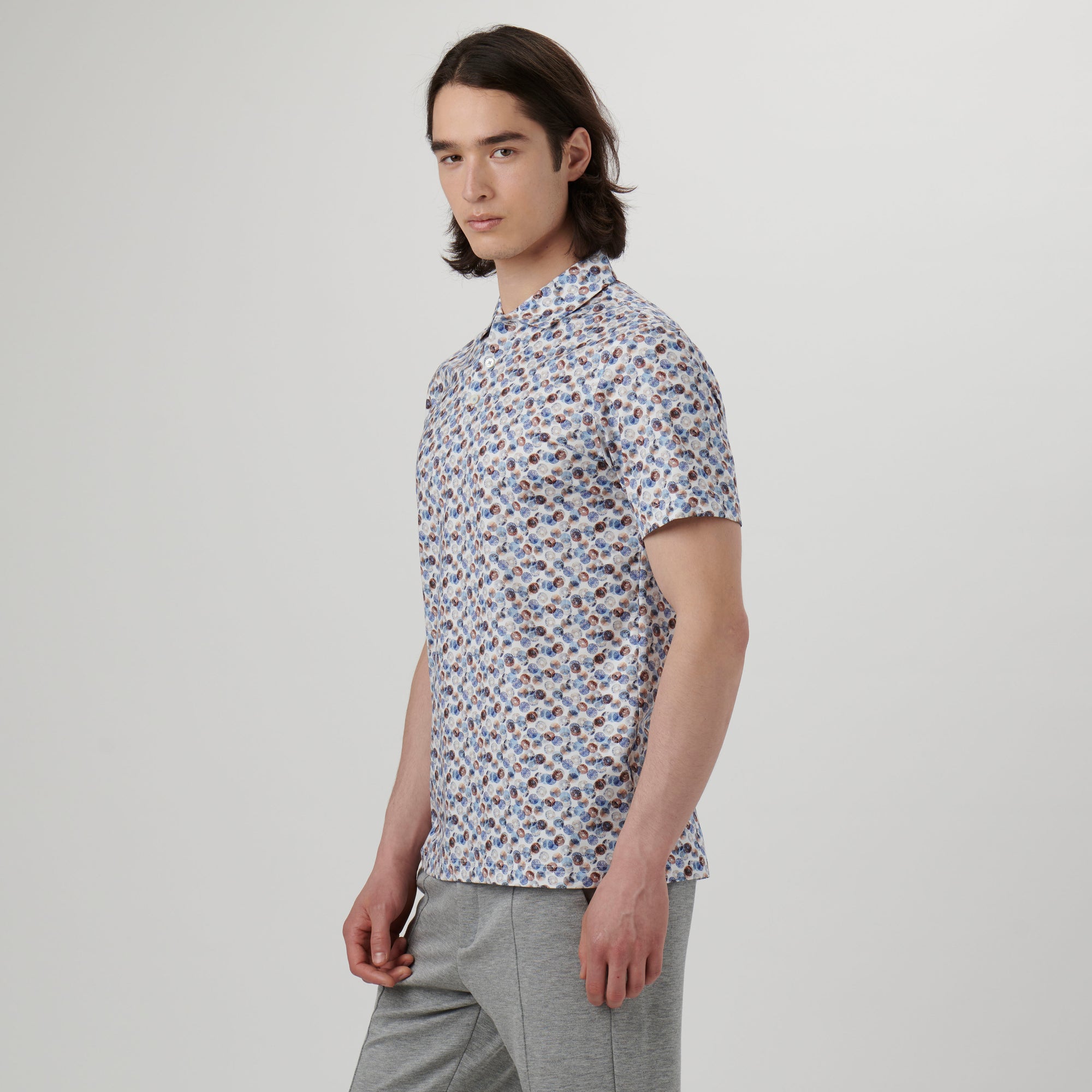 Victor Abstract Print OoohCotton Polo