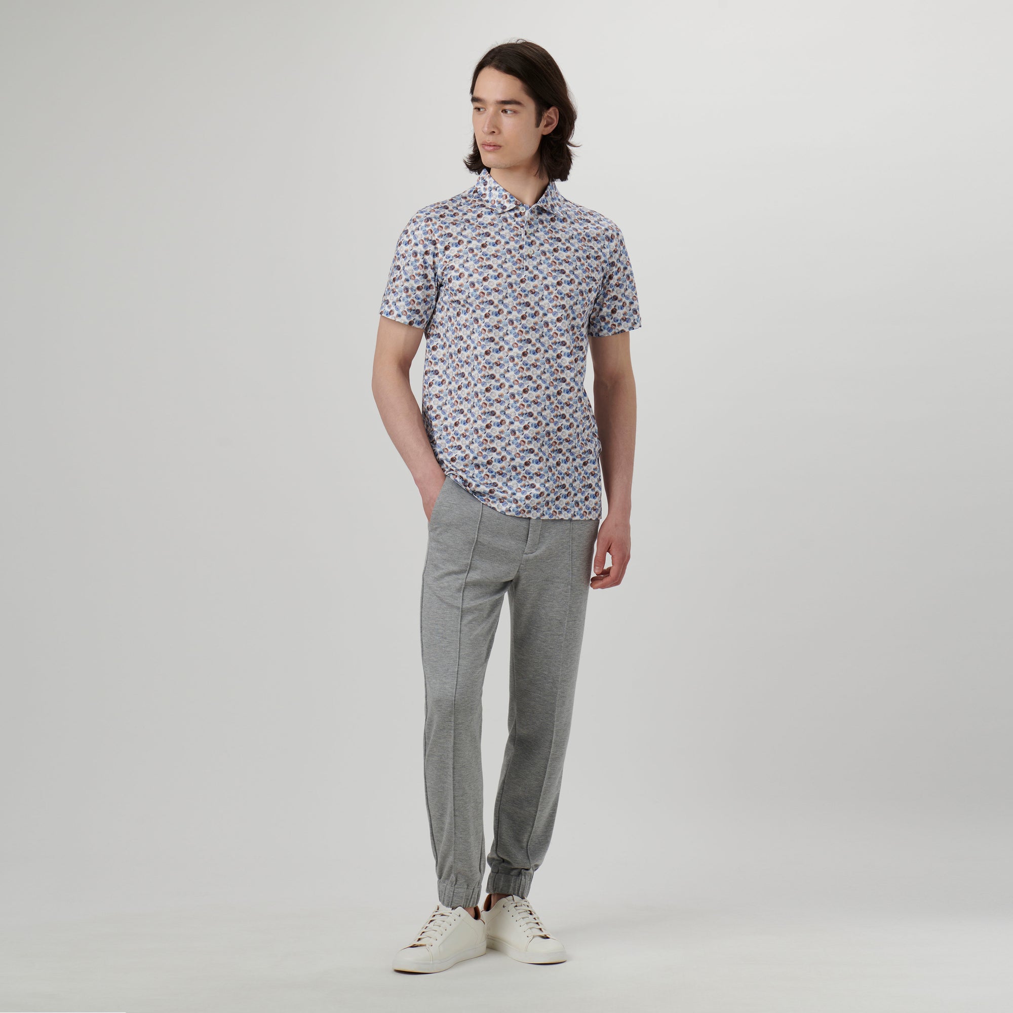 Victor Abstract Print OoohCotton Polo