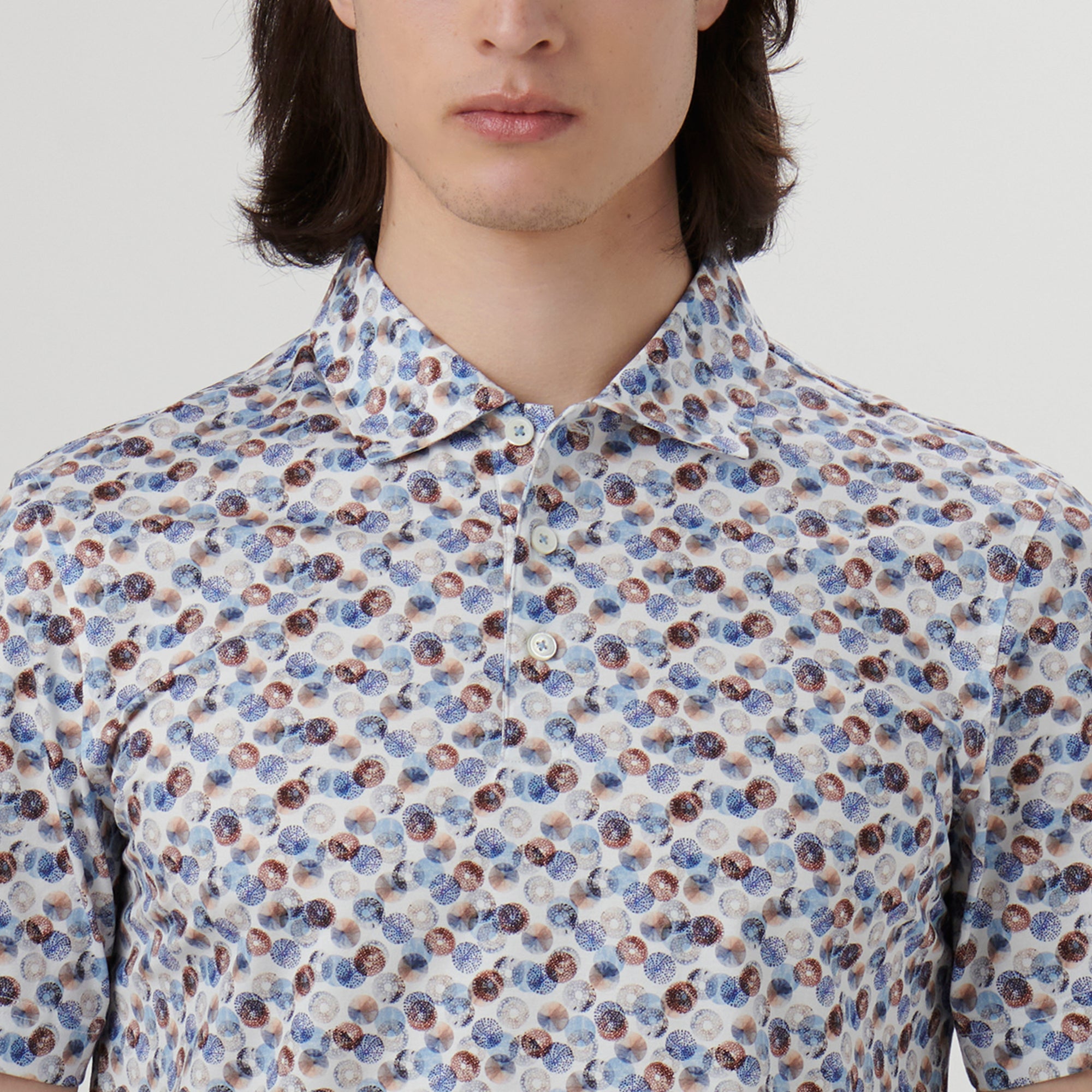 Victor Abstract Print OoohCotton Polo