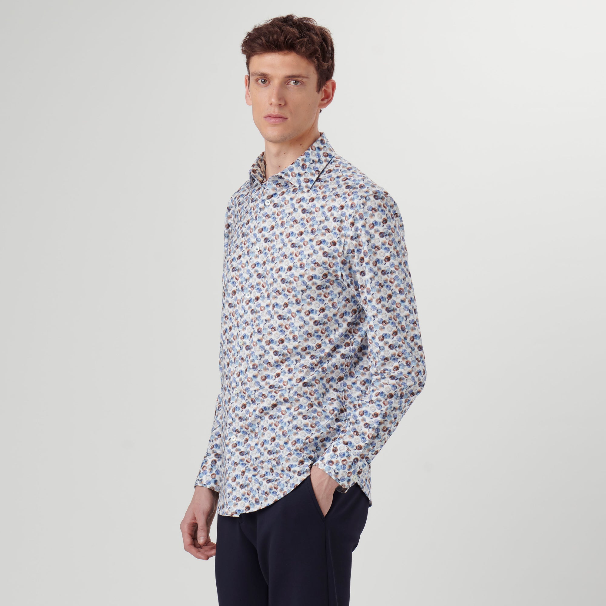 James Abstract Print OoohCotton Shirt