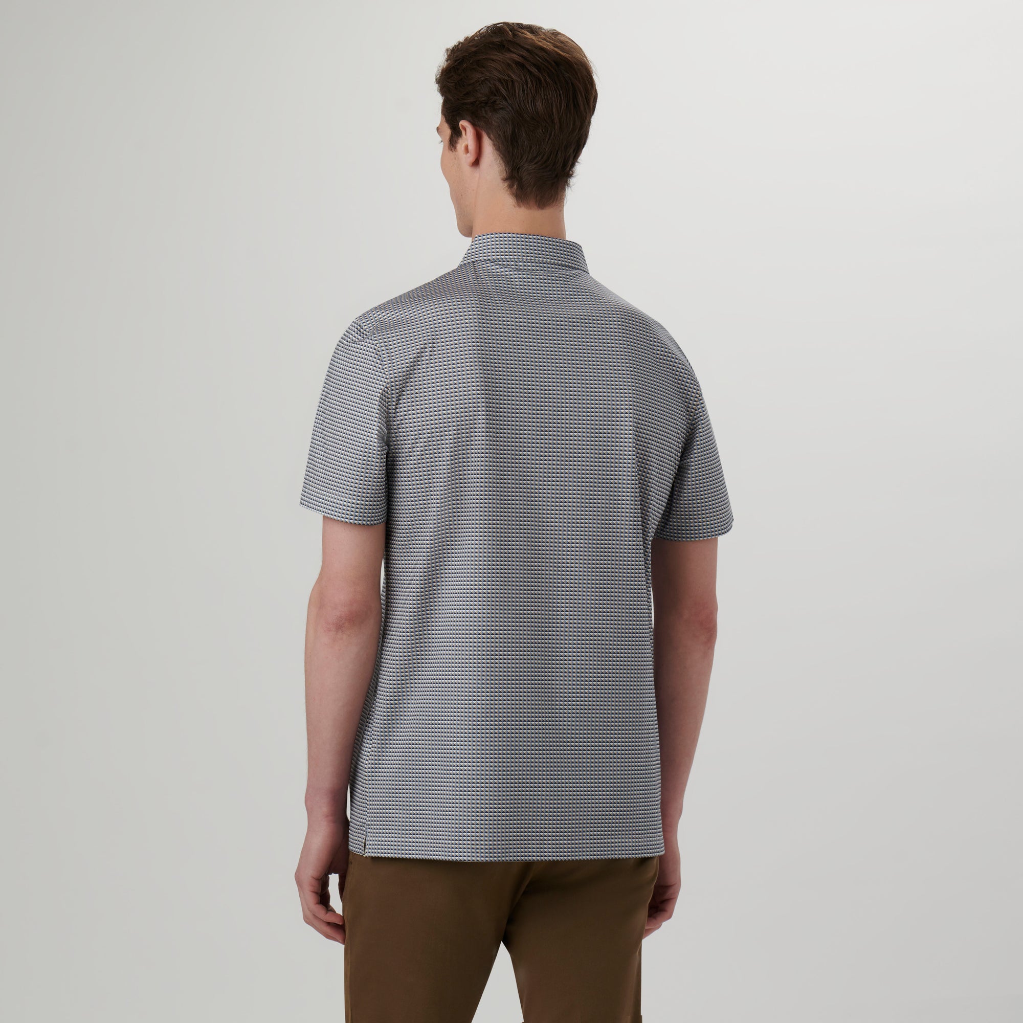 Victor Geometric Print OoohCotton Polo
