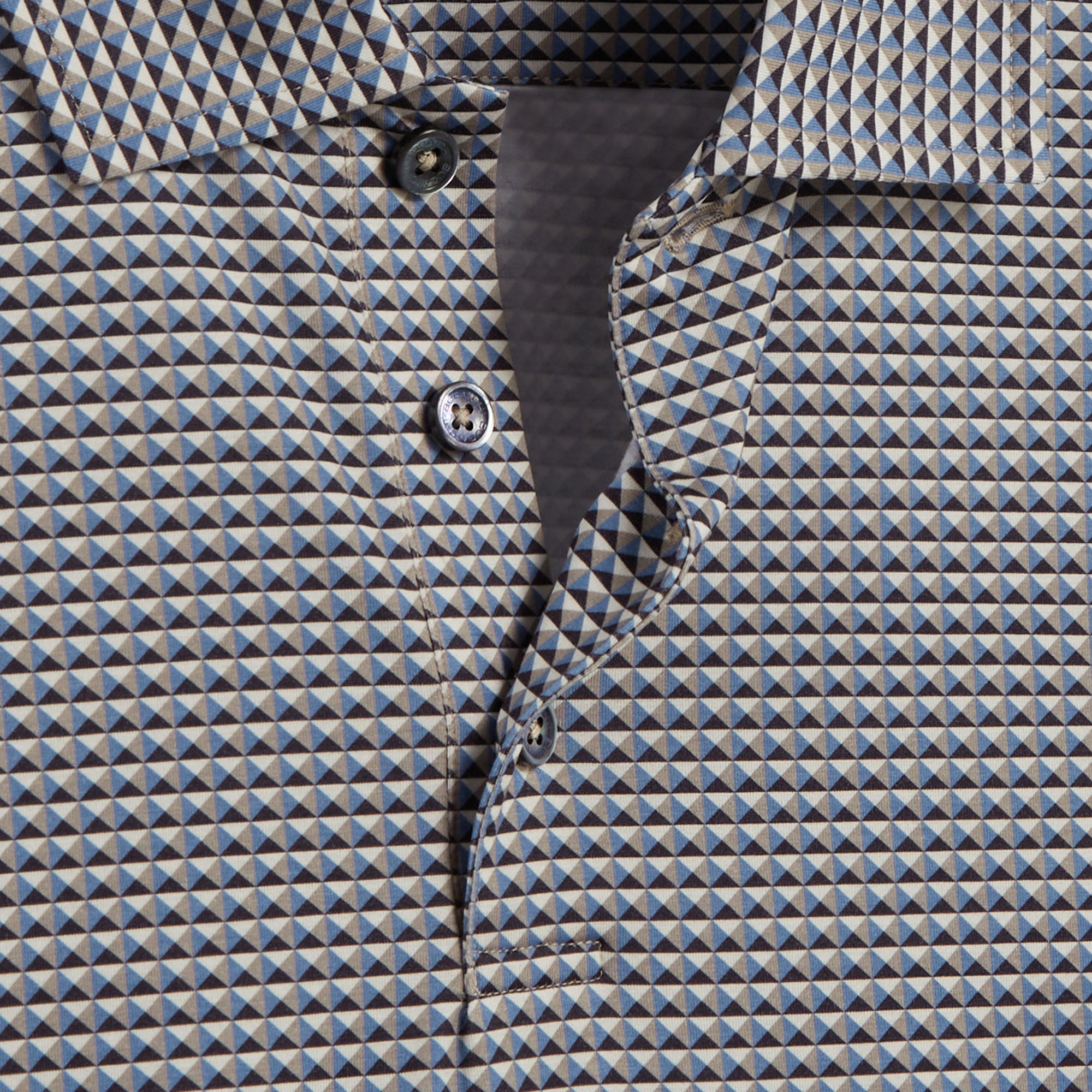 Victor Geometric Print OoohCotton Polo