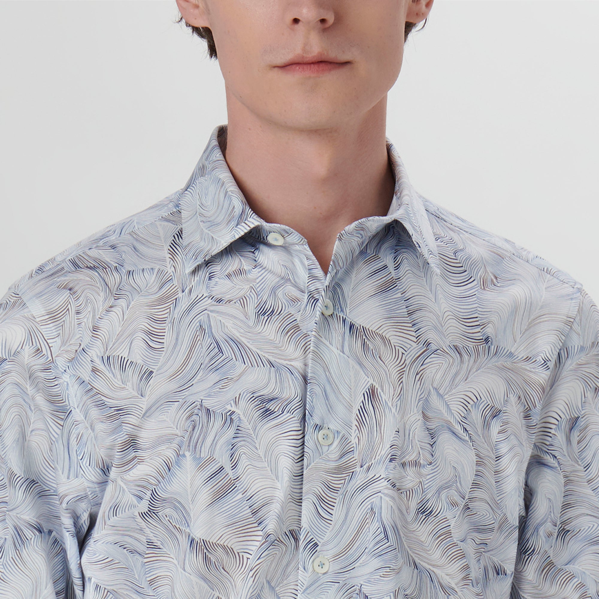 James Abstract Print OoohCotton Shirt