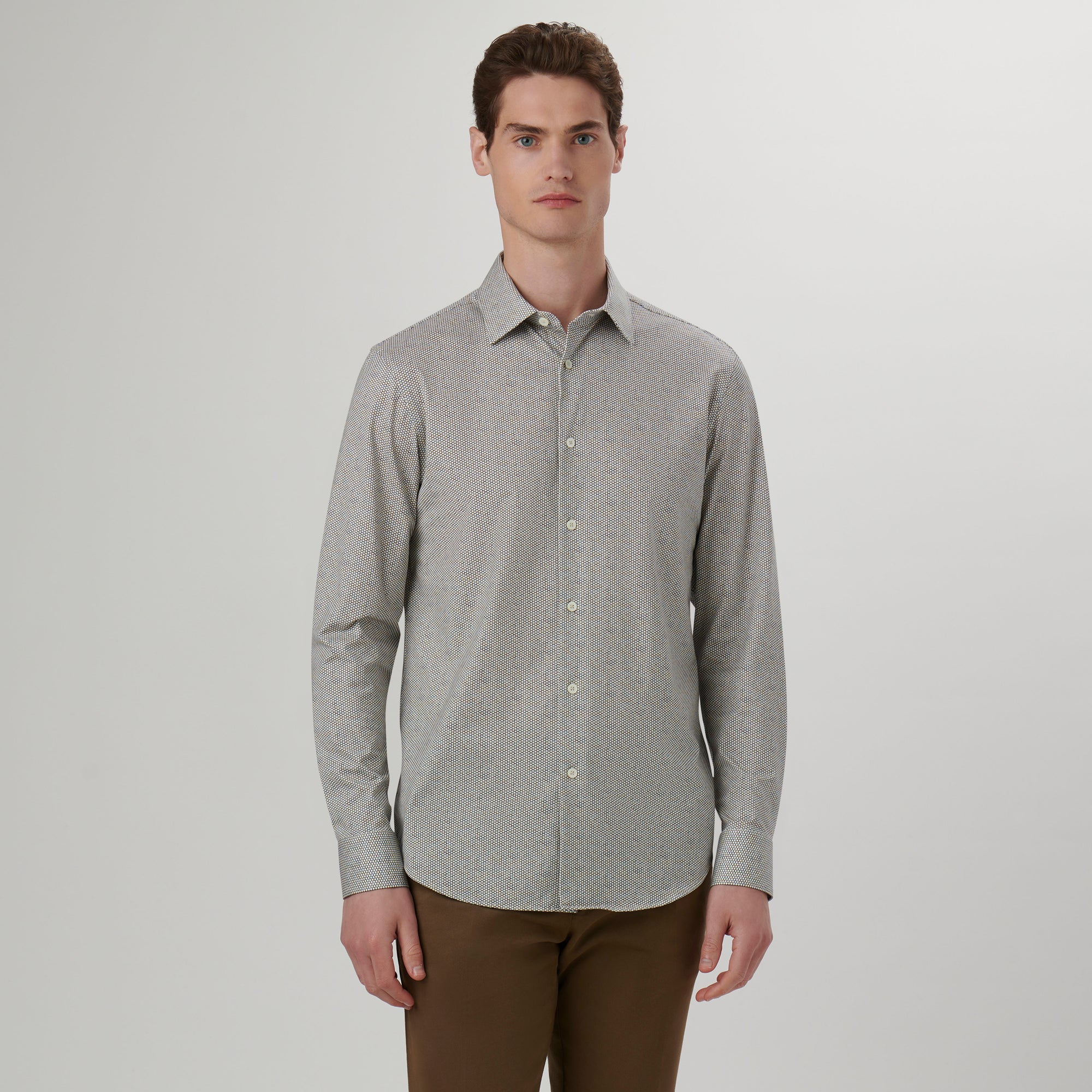 James Honeycomb Check OoohCotton Shirt