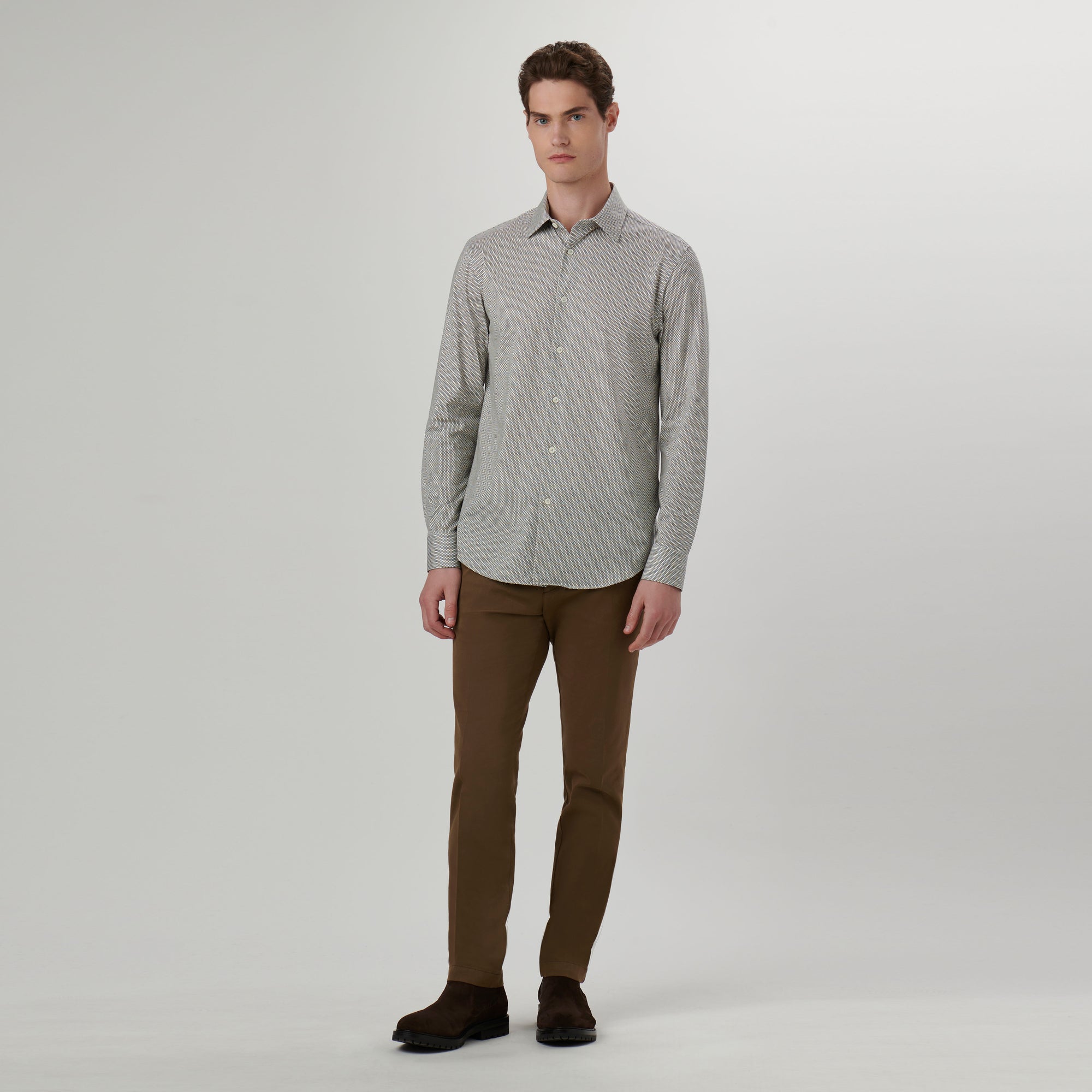 James Honeycomb Check OoohCotton Shirt