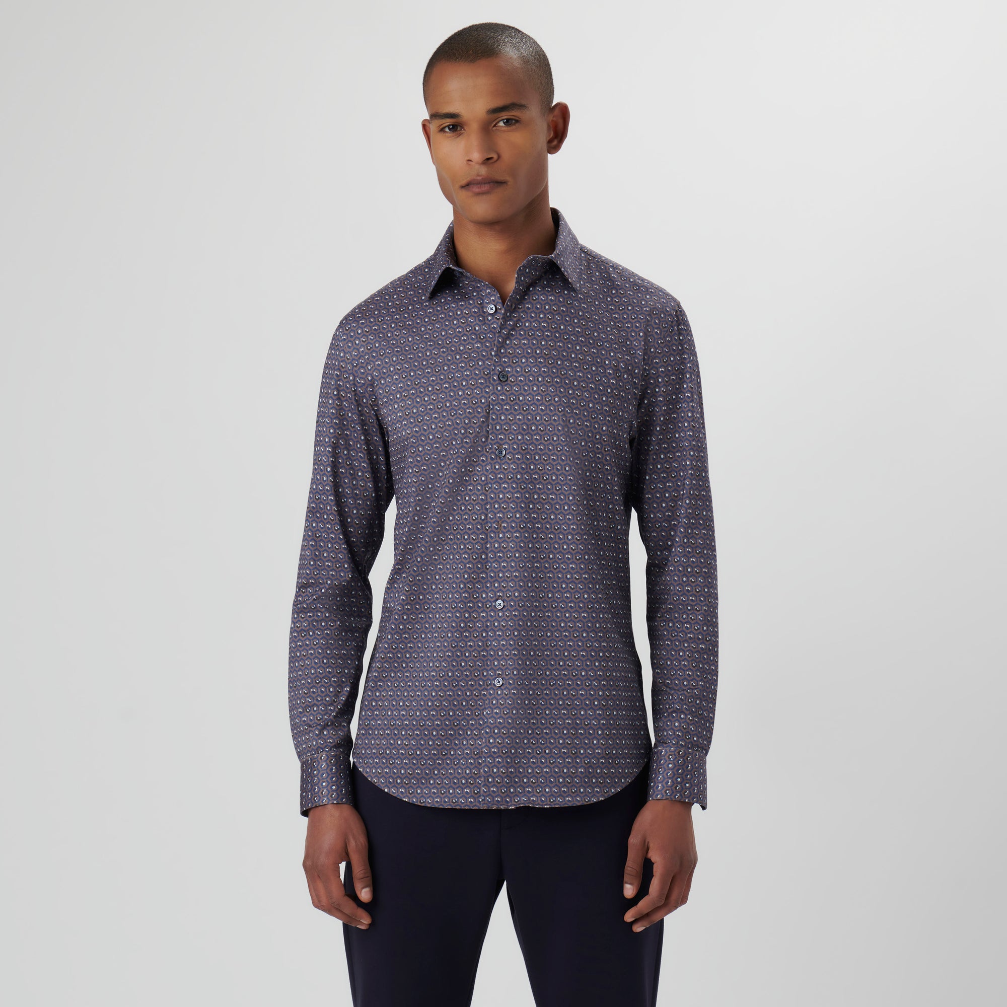 James Honeycomb Check OoohCotton Shirt
