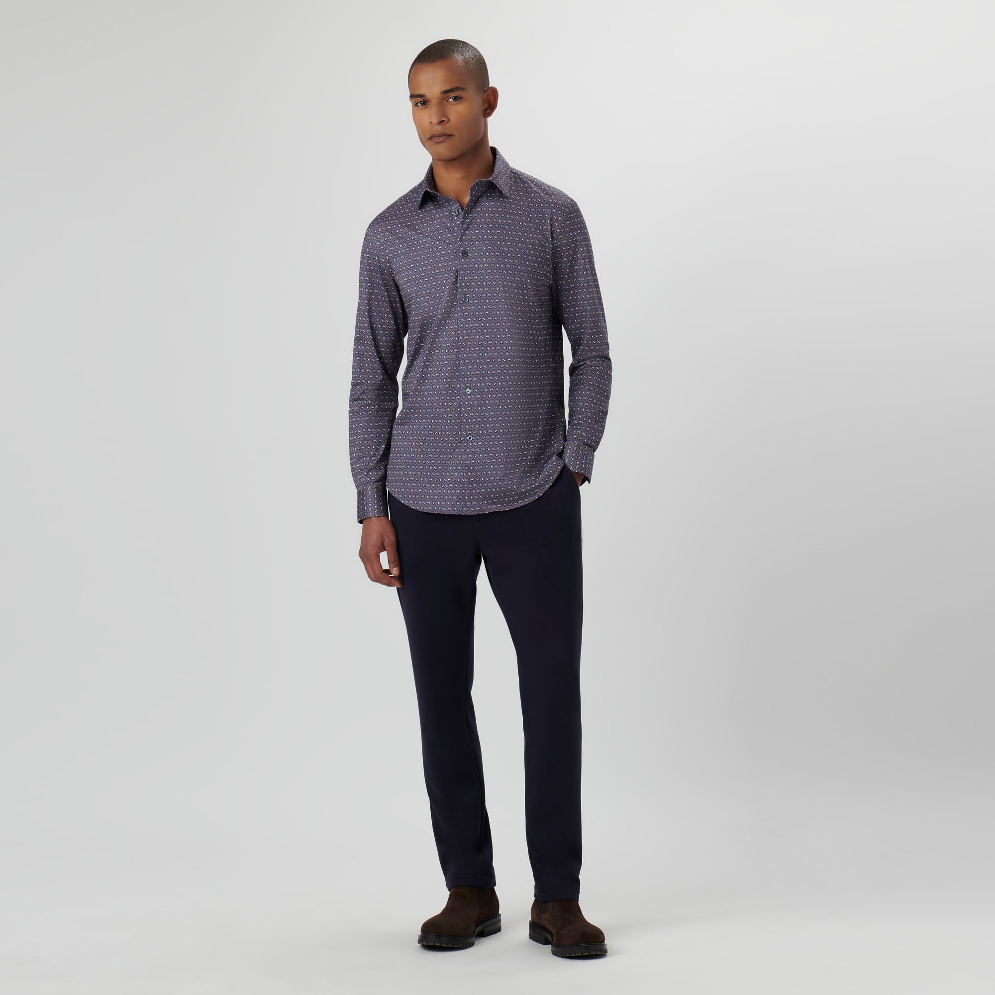 James Honeycomb Check OoohCotton Shirt