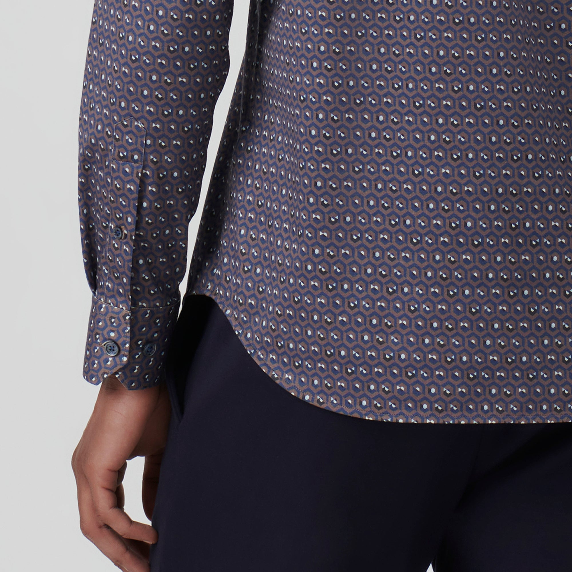 James Honeycomb Check OoohCotton Shirt